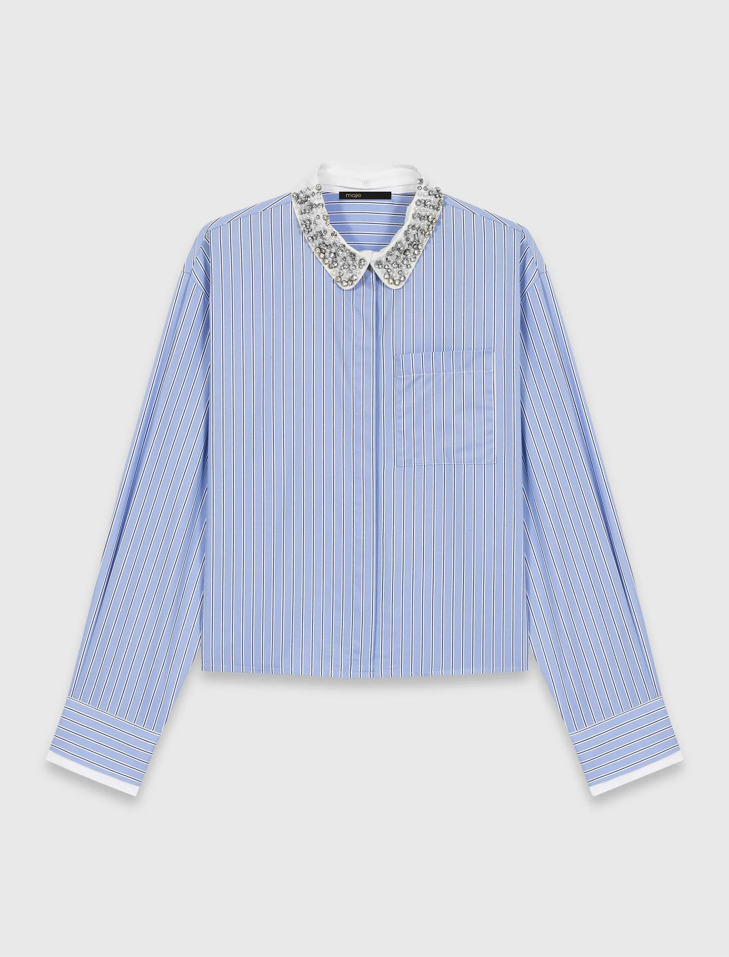 Shirt with removable jewel collar - Image 9