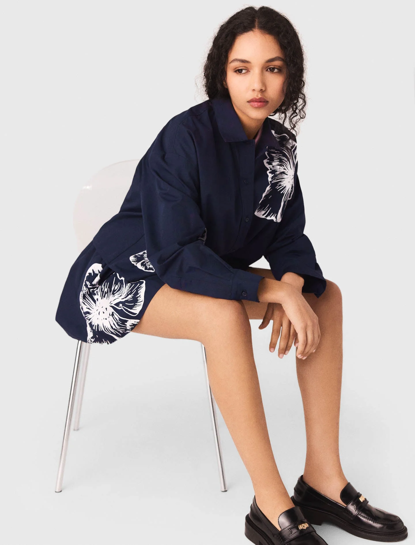 Cropped cotton shirt - Image 6