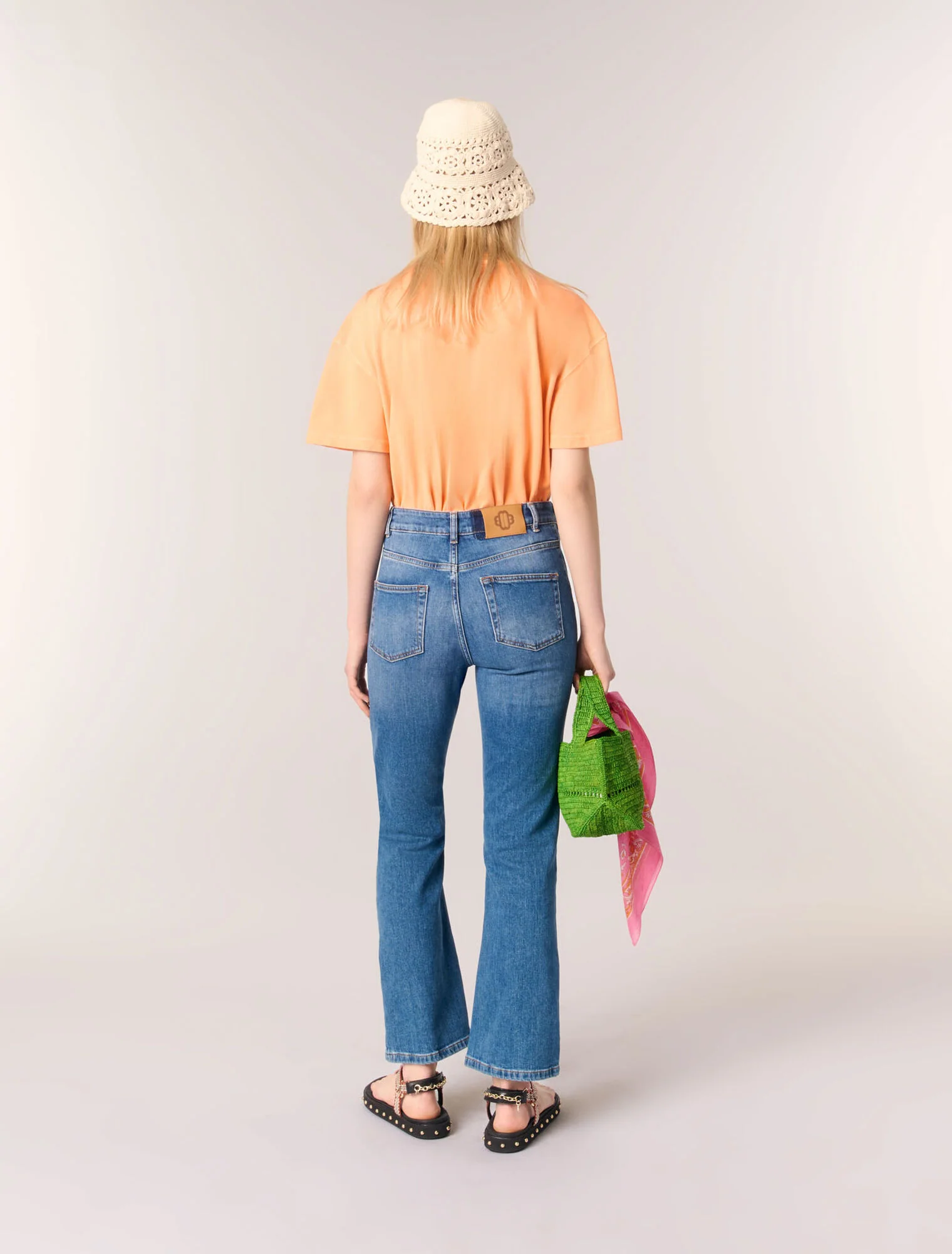 Denim jeans with pockets Blue - Image 3