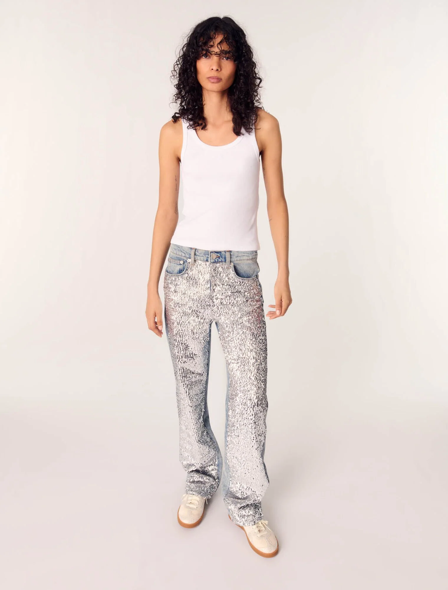 Sequinned jeans Blue Sky - Image 4