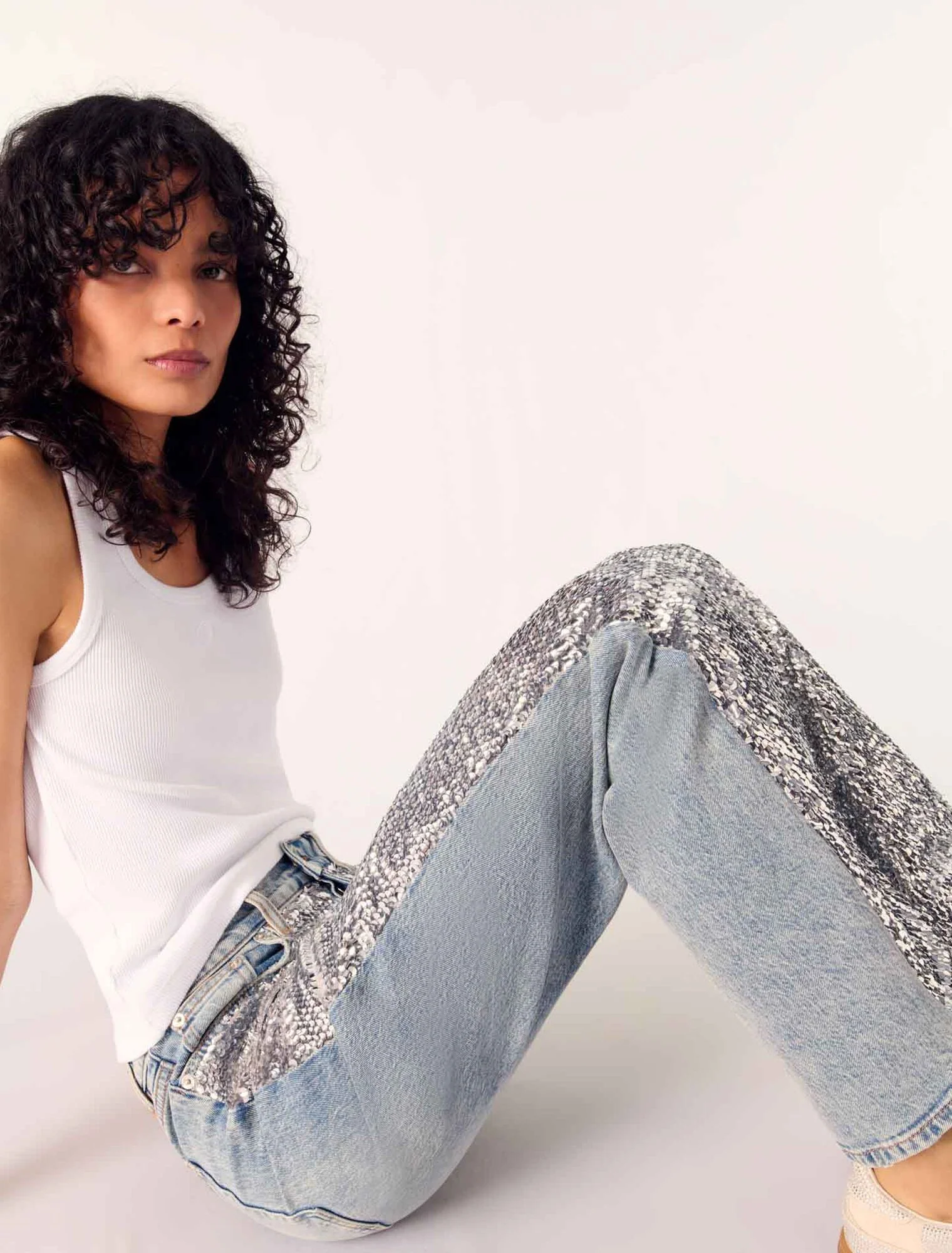 Sequinned jeans Blue Sky - Image 7