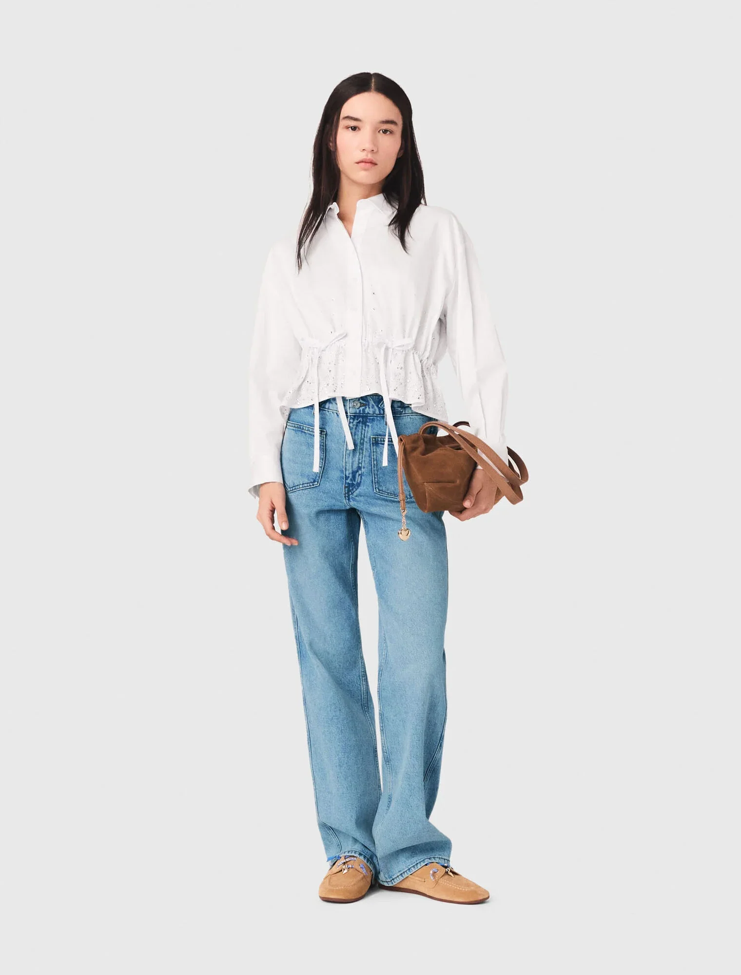 Straight Jeans With Chains Blue - Image 5