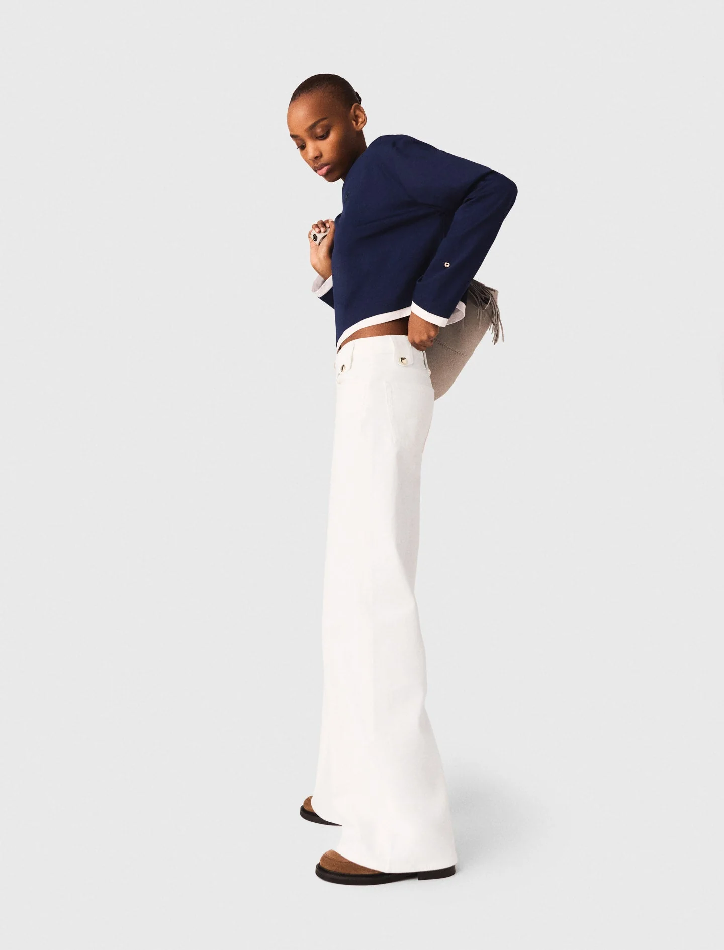 Flared Jeans White - Image 2