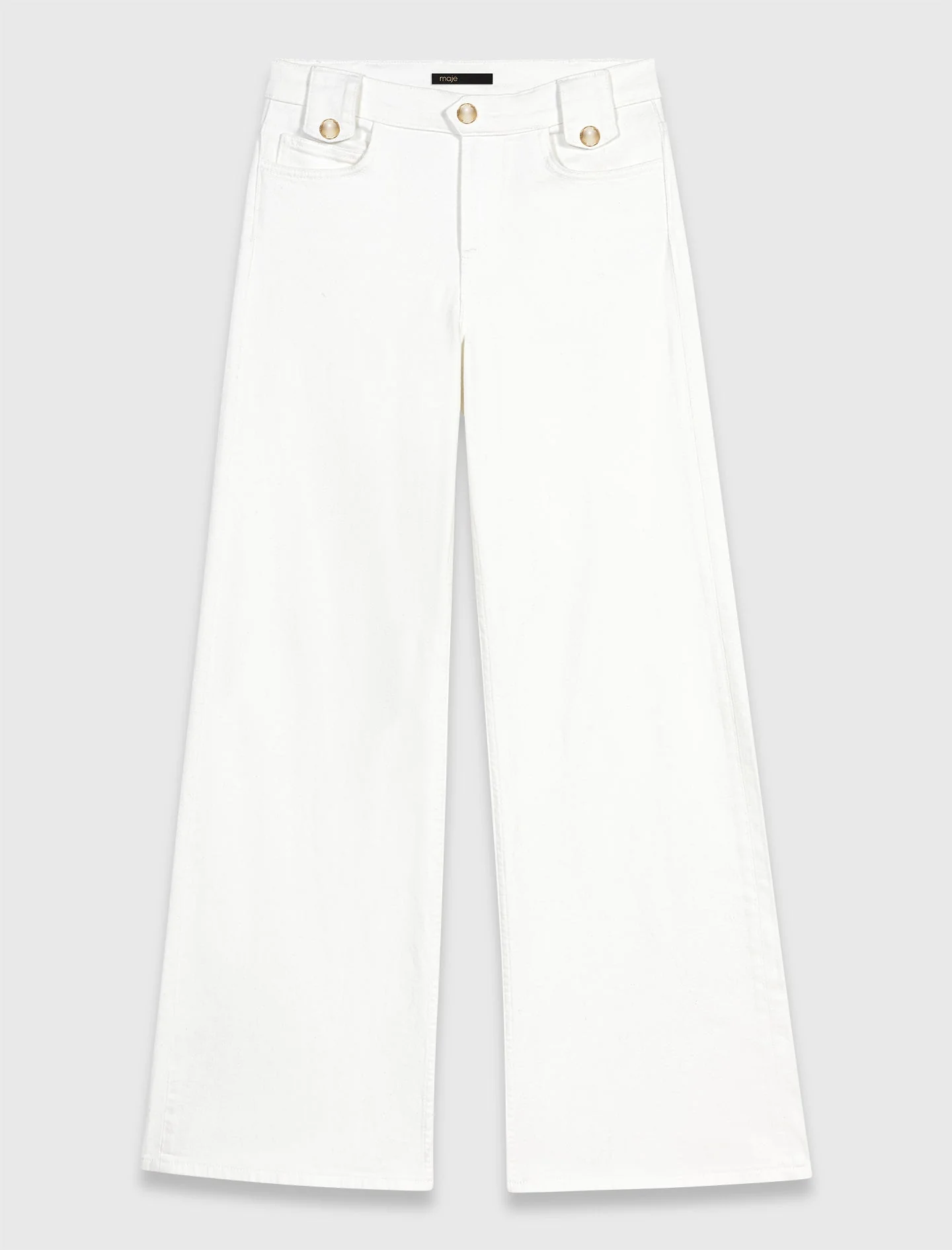 Flared Jeans White - Image 4
