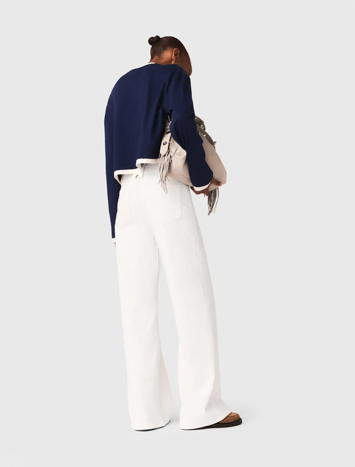 Flared Jeans White - Image 5