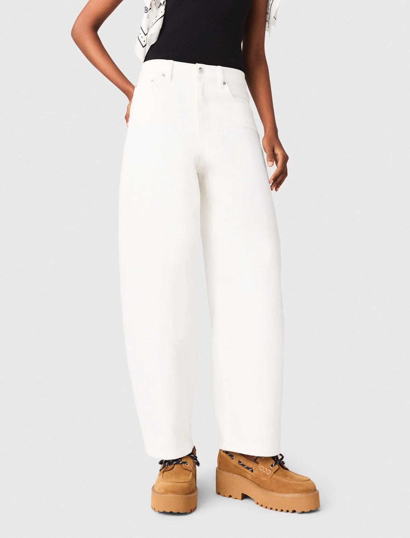 Balloon Jeans White - Image 4