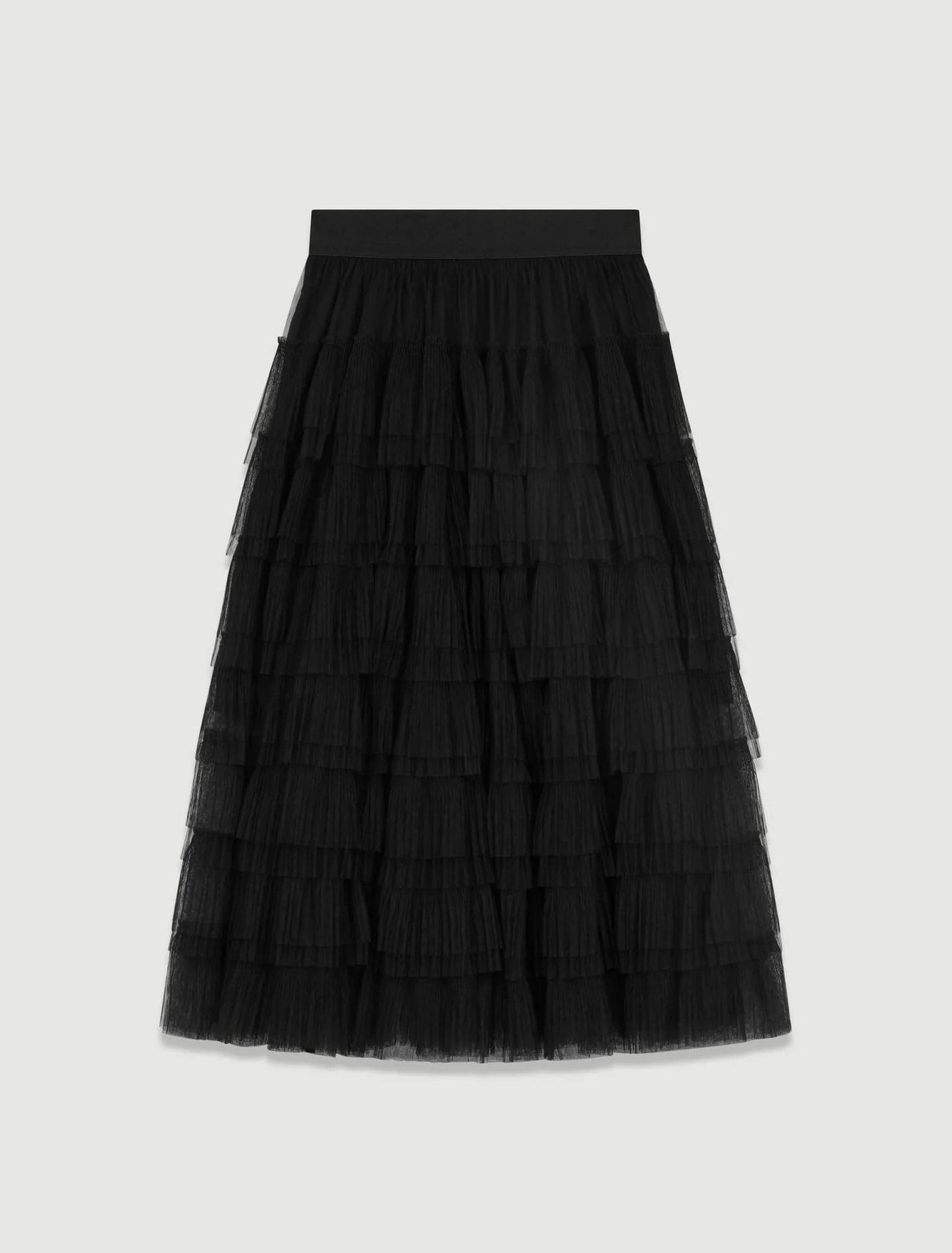 Tulle midi skirt Black - Image 7