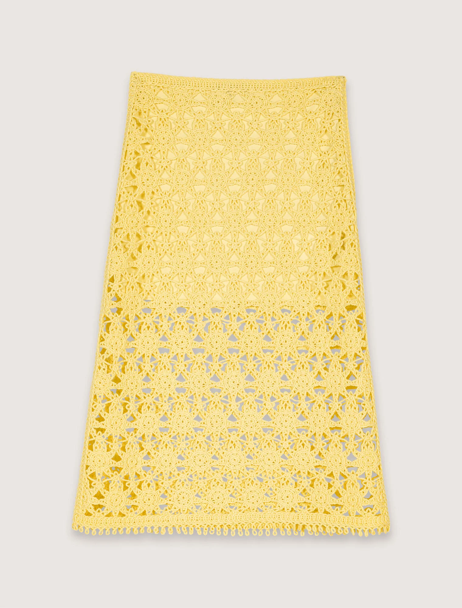 Long crochet skirt Yellow Banana - Image 7