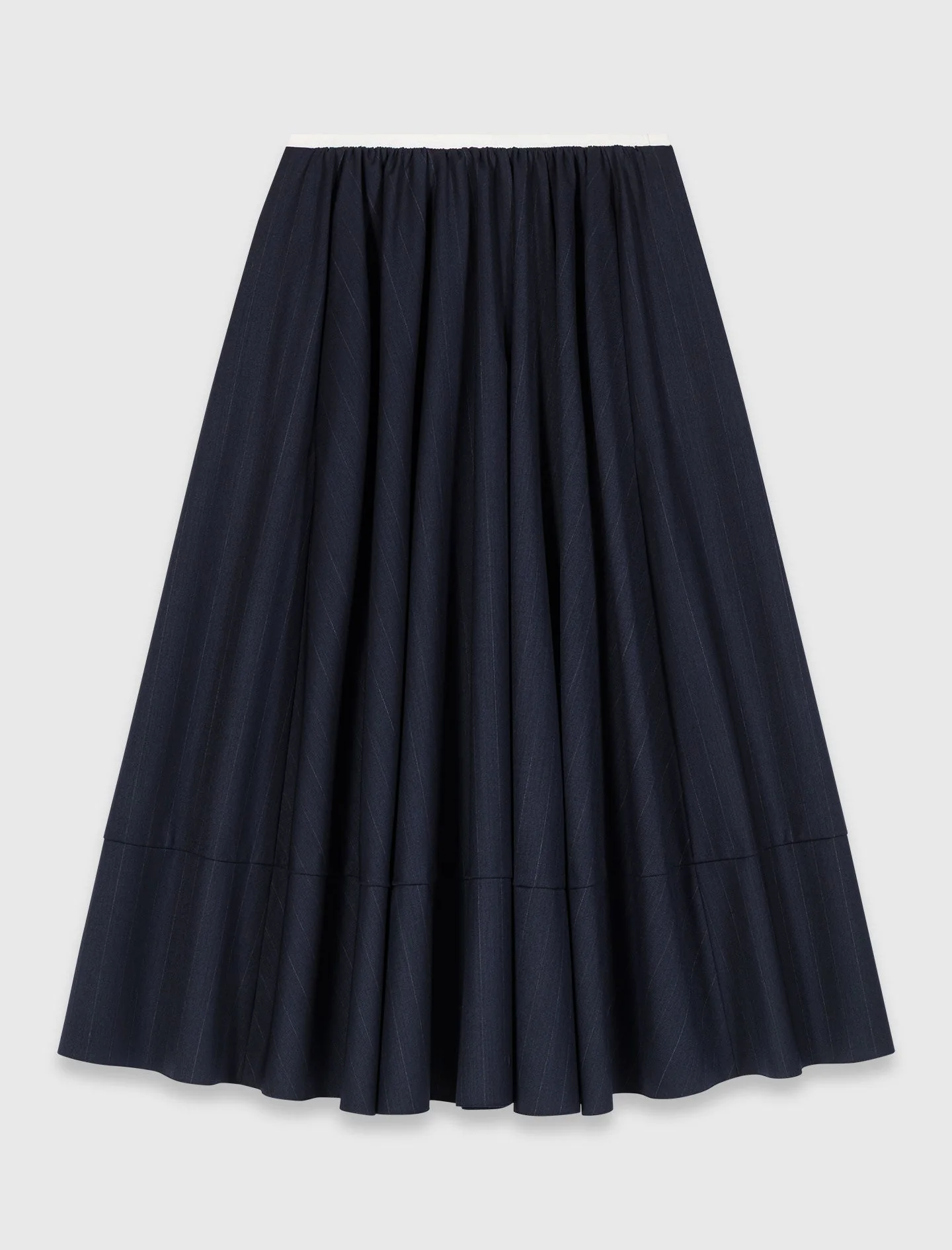 Striped tailored midi skirt - Image 8