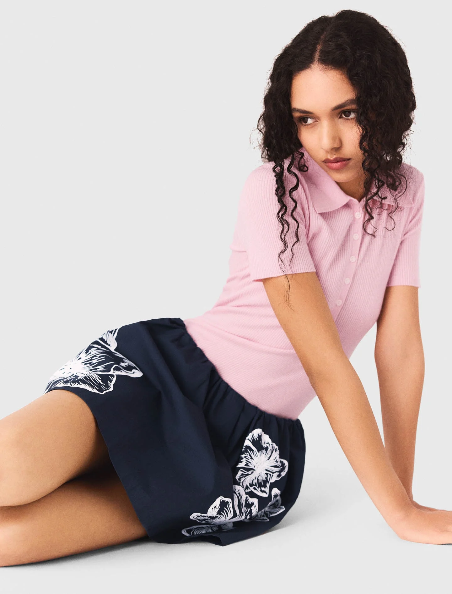 Short cotton skirt - Image 6