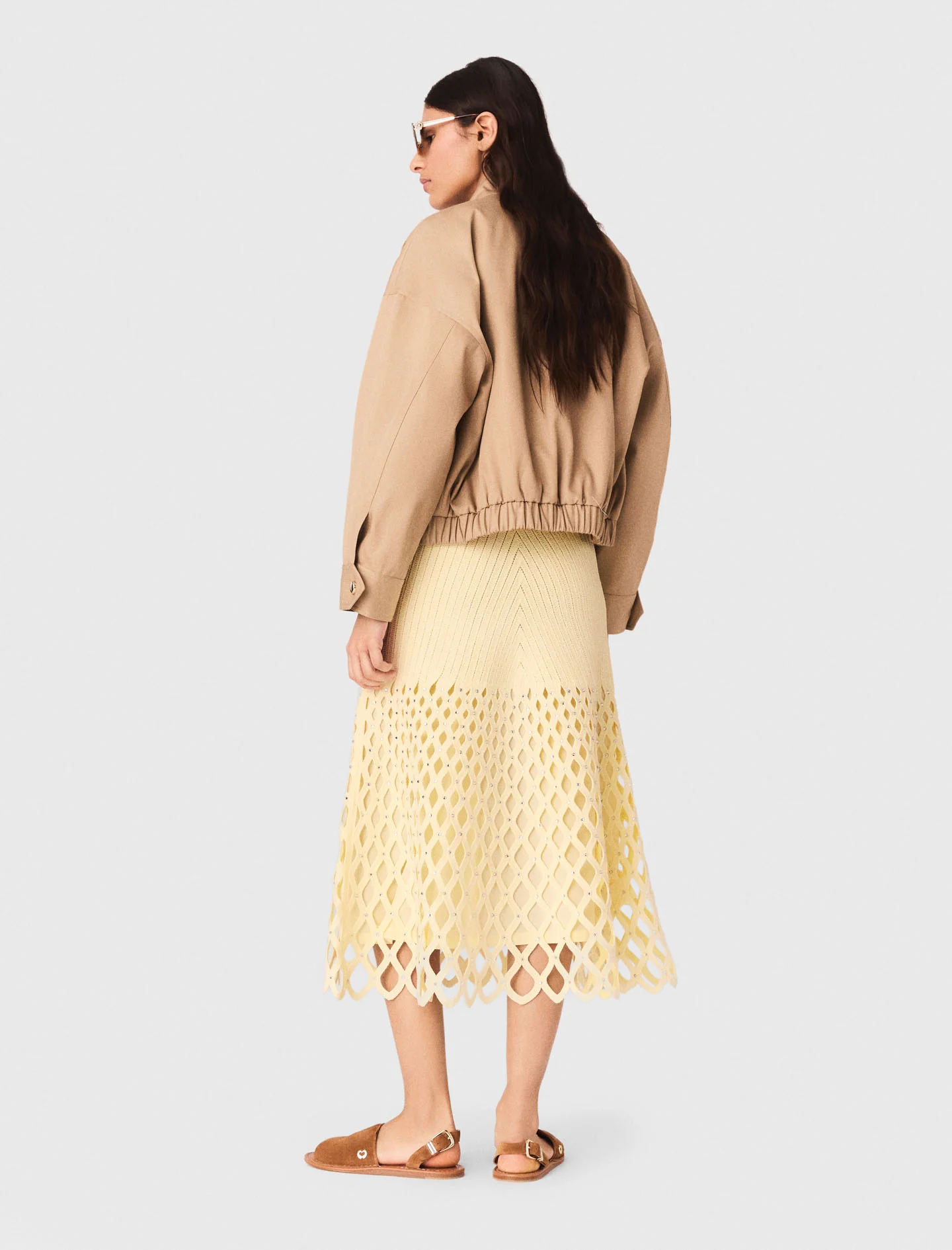 Crochet skirt with removable lining - Image 3
