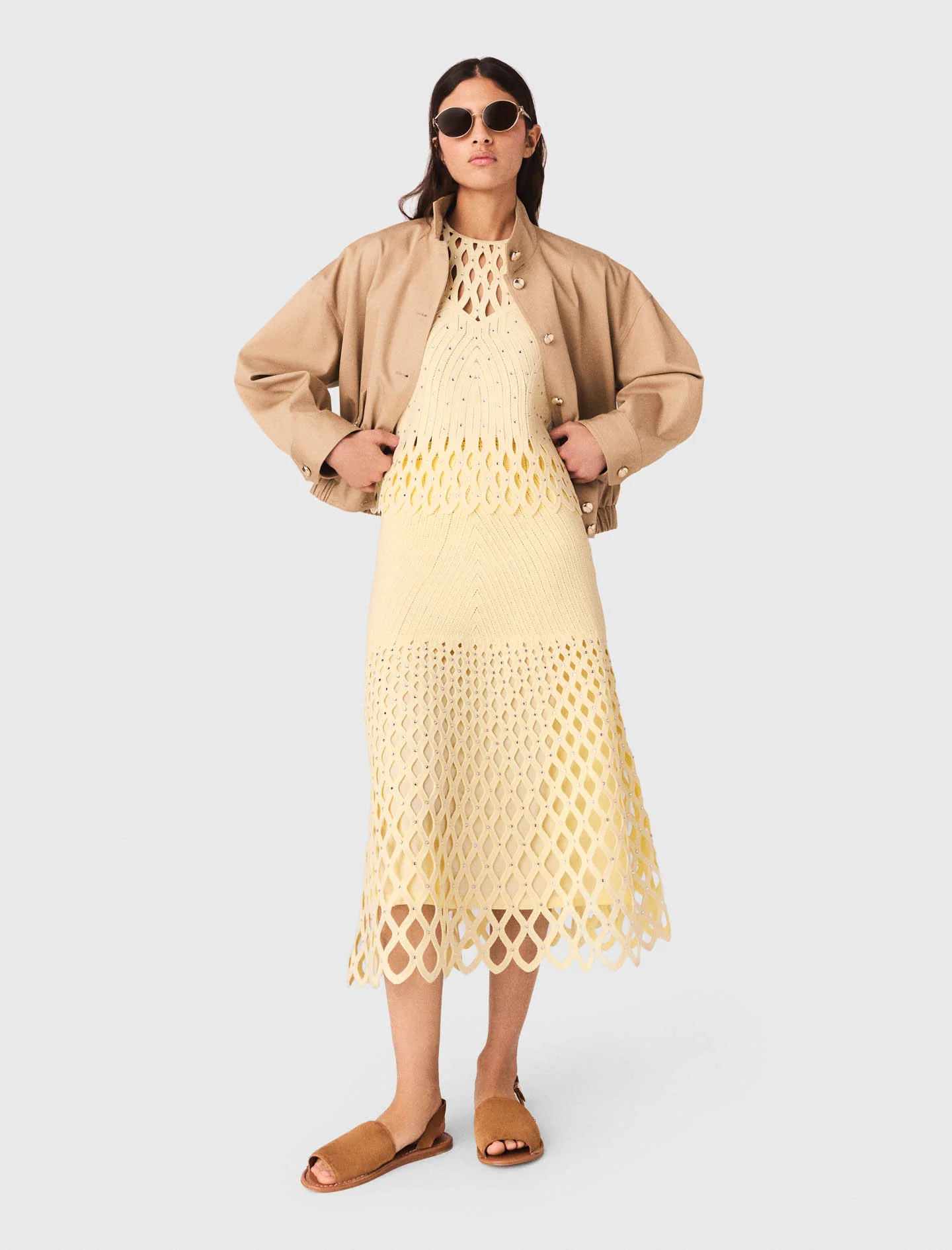 Crochet skirt with removable lining - Image 5