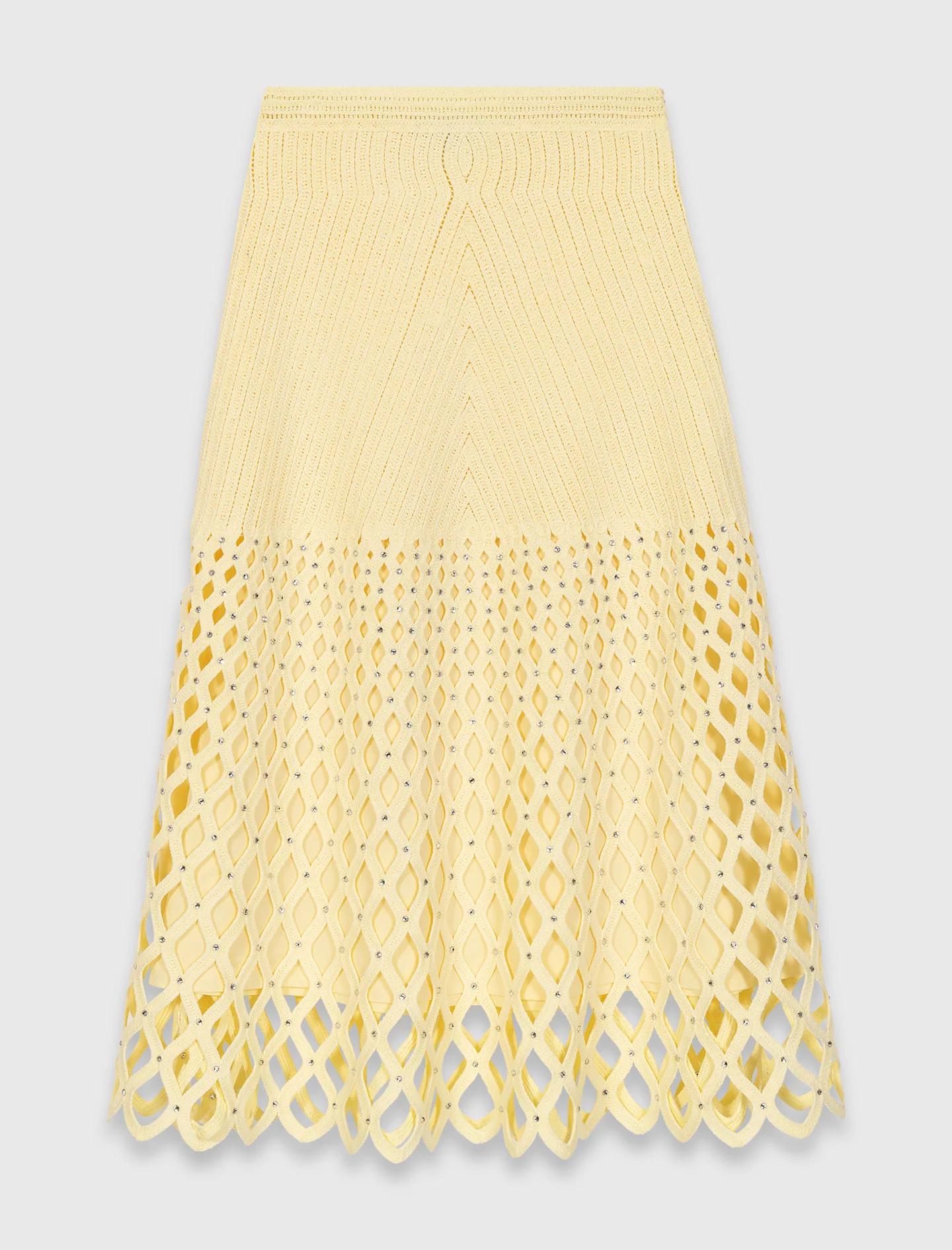 Crochet skirt with removable lining - Image 7