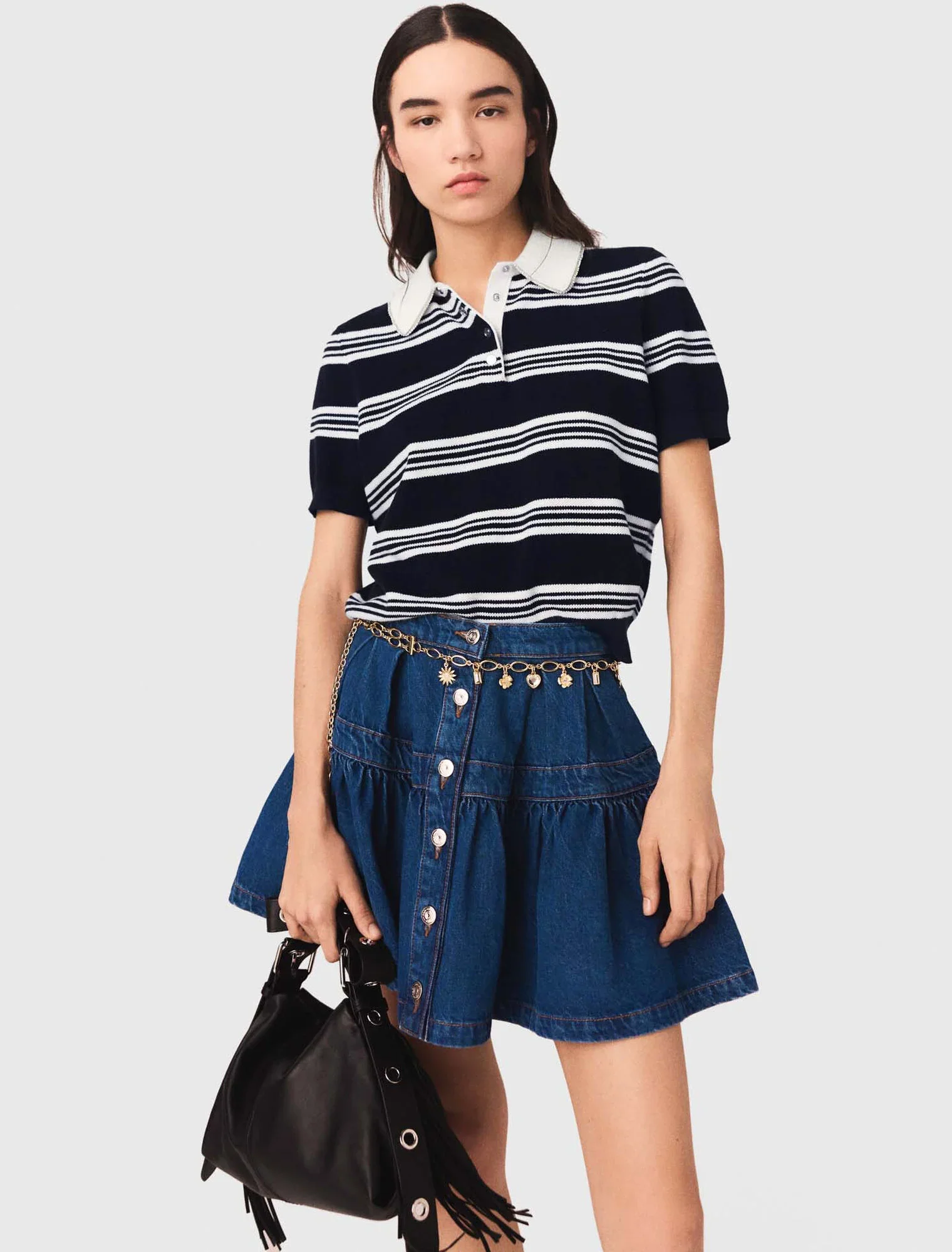 Short Denim Skirt Blue - Image 4