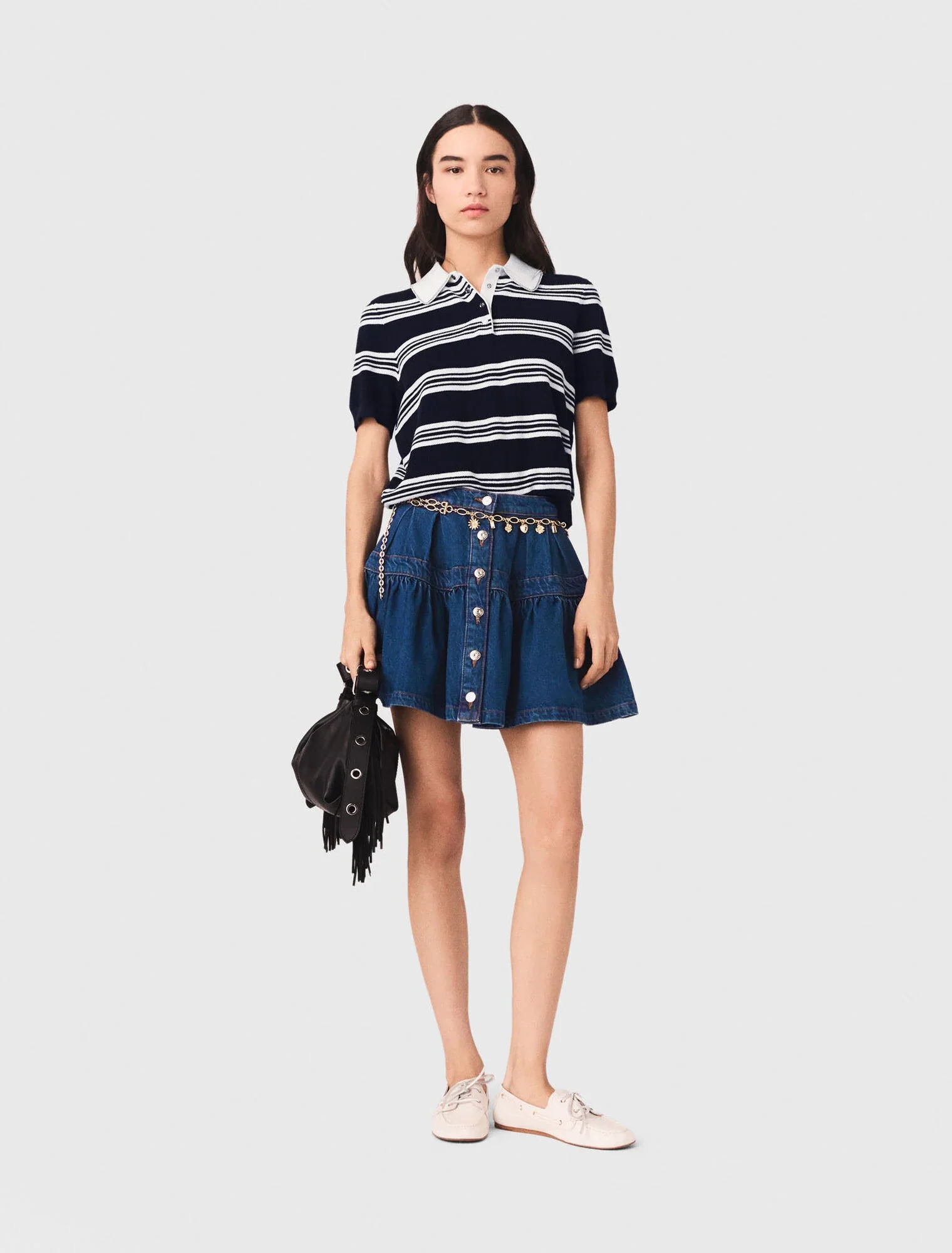 Short Denim Skirt Blue - Image 5