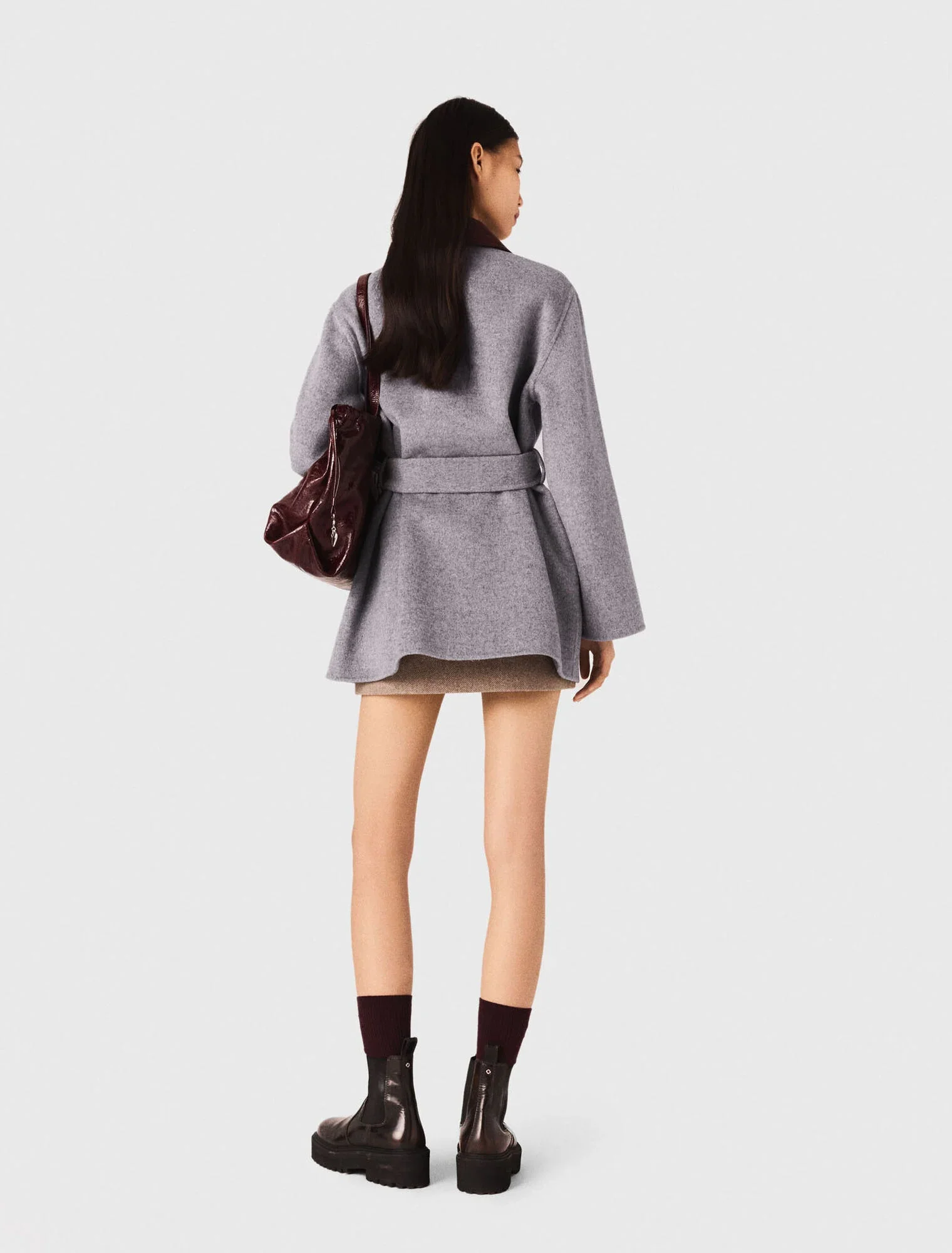 Wool coat Light Grey - Image 3