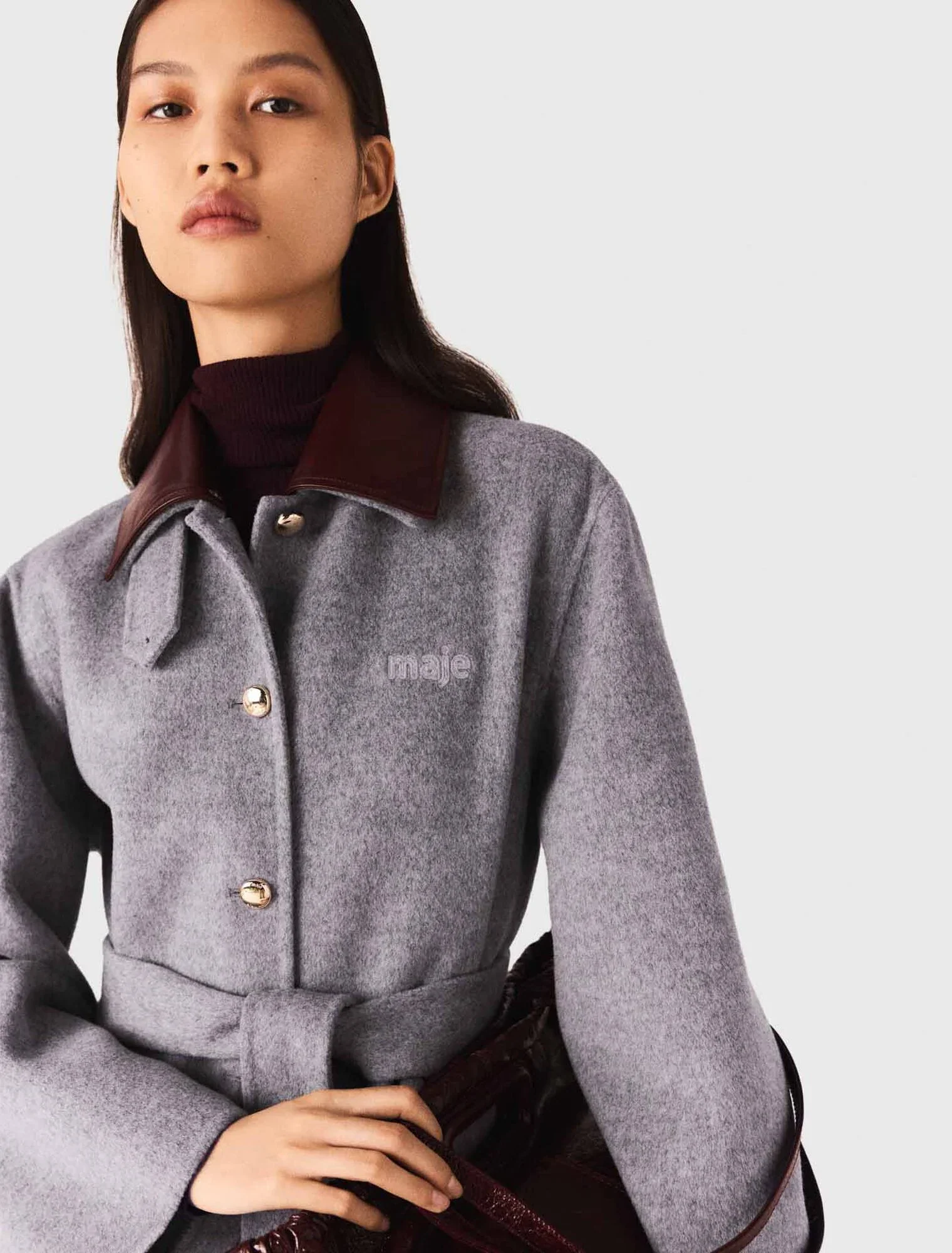 Wool coat Light Grey - Image 5