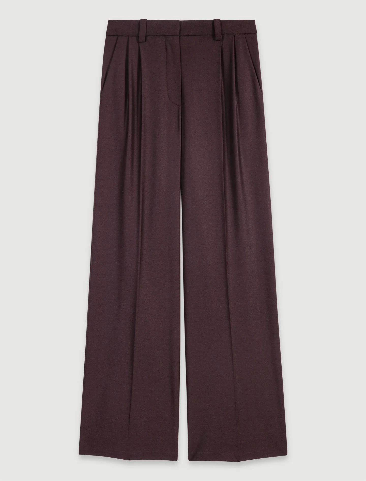Wide-leg suit trousers Brown - Image 6