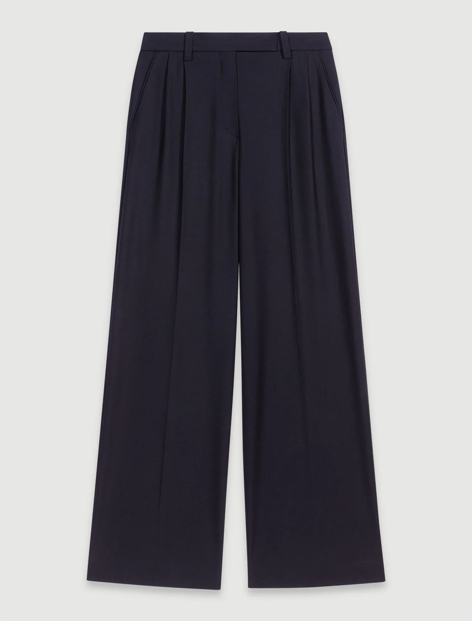 Wide-leg suit trousers Black - Image 6