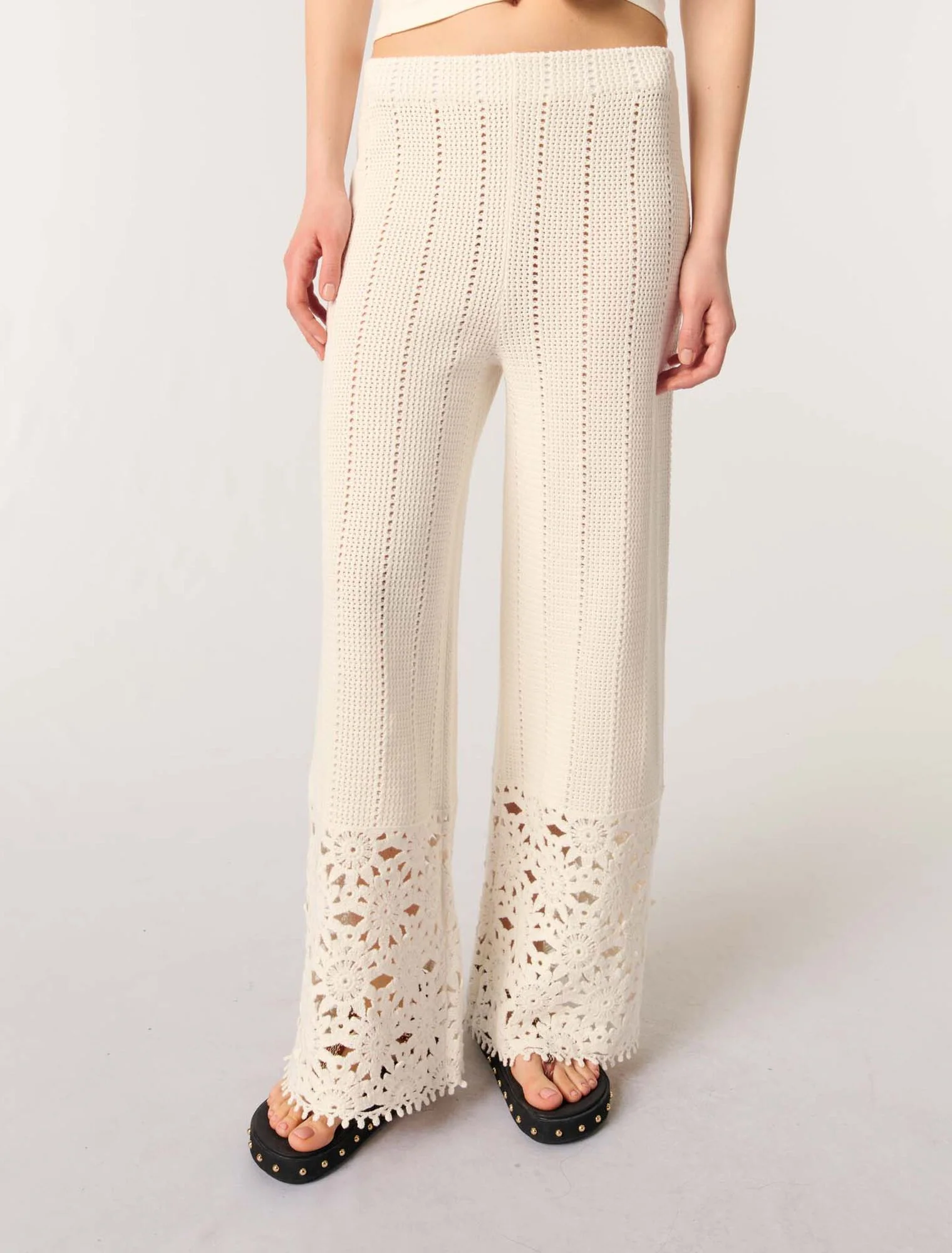 Crochet trousers White - Image 4