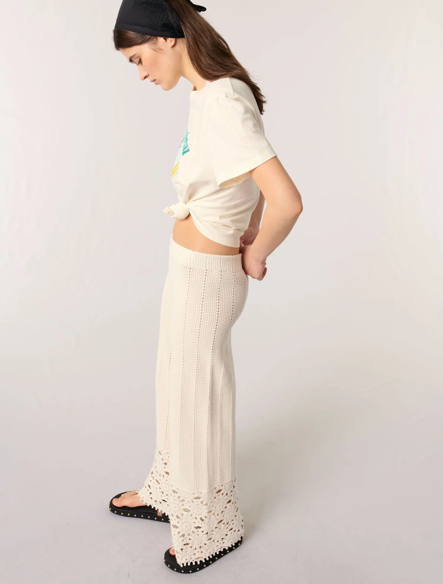 Crochet trousers White - Image 5
