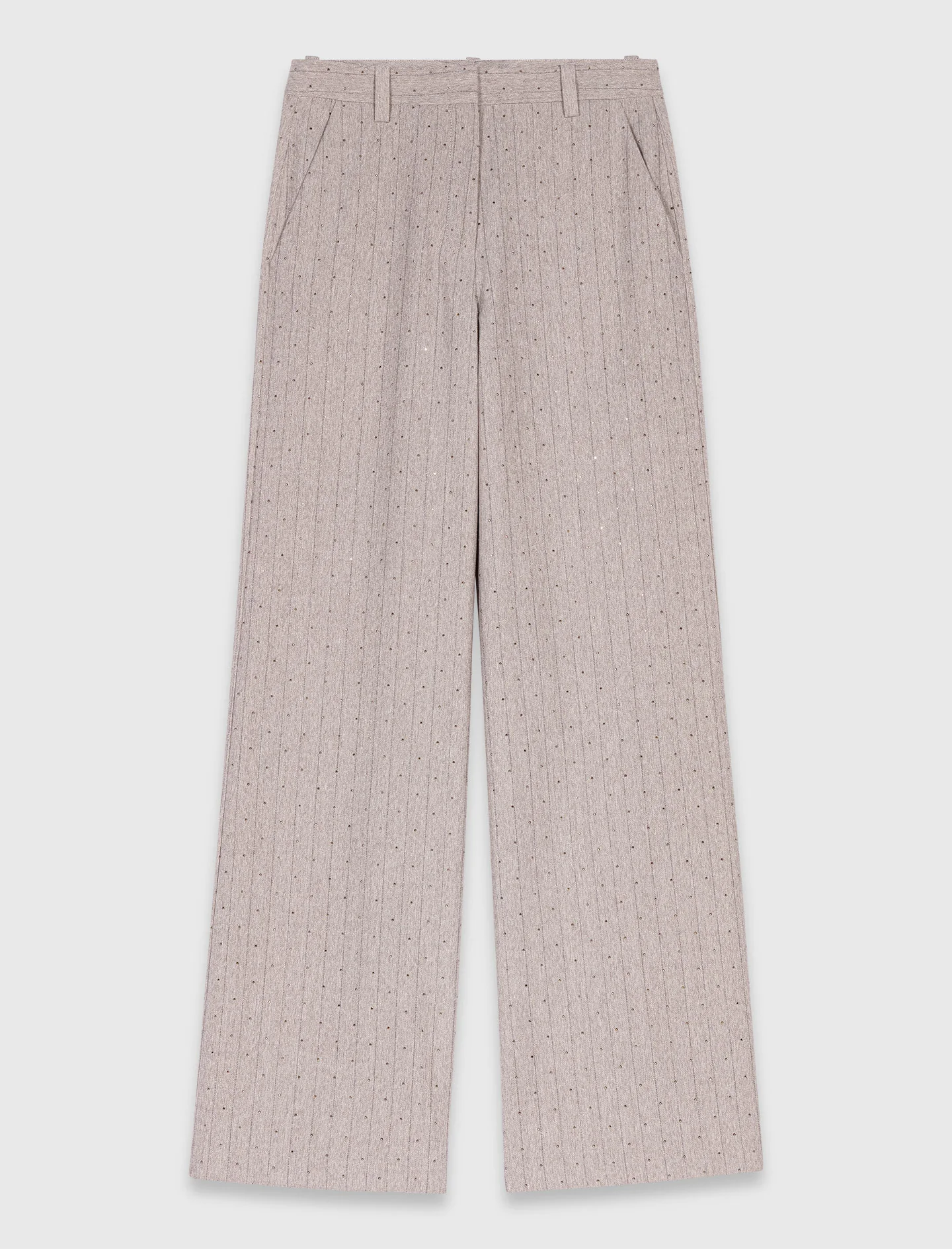 Rhinestone suit trousers Light Grey - Image 6