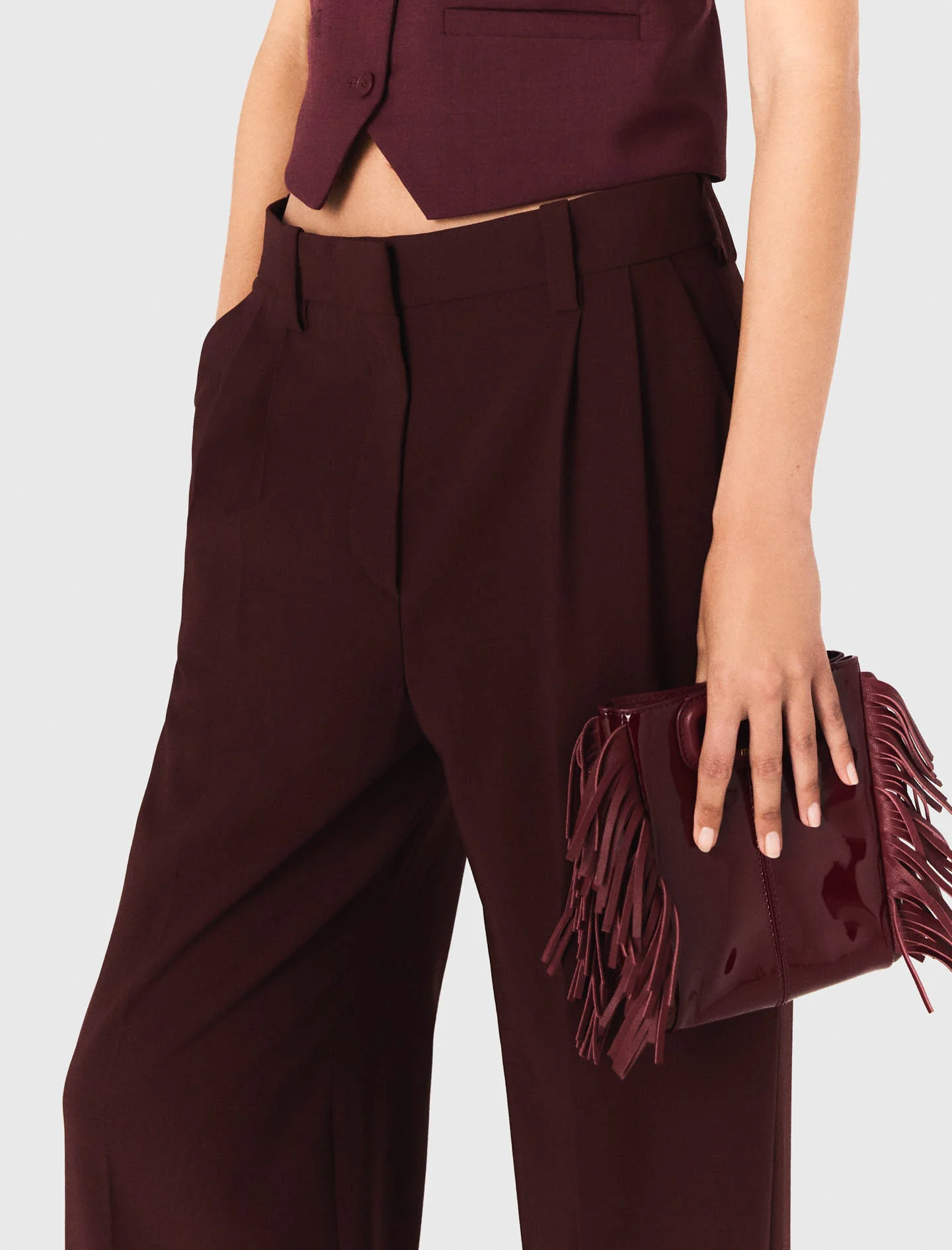 Suit trousers Burgundy - Image 6
