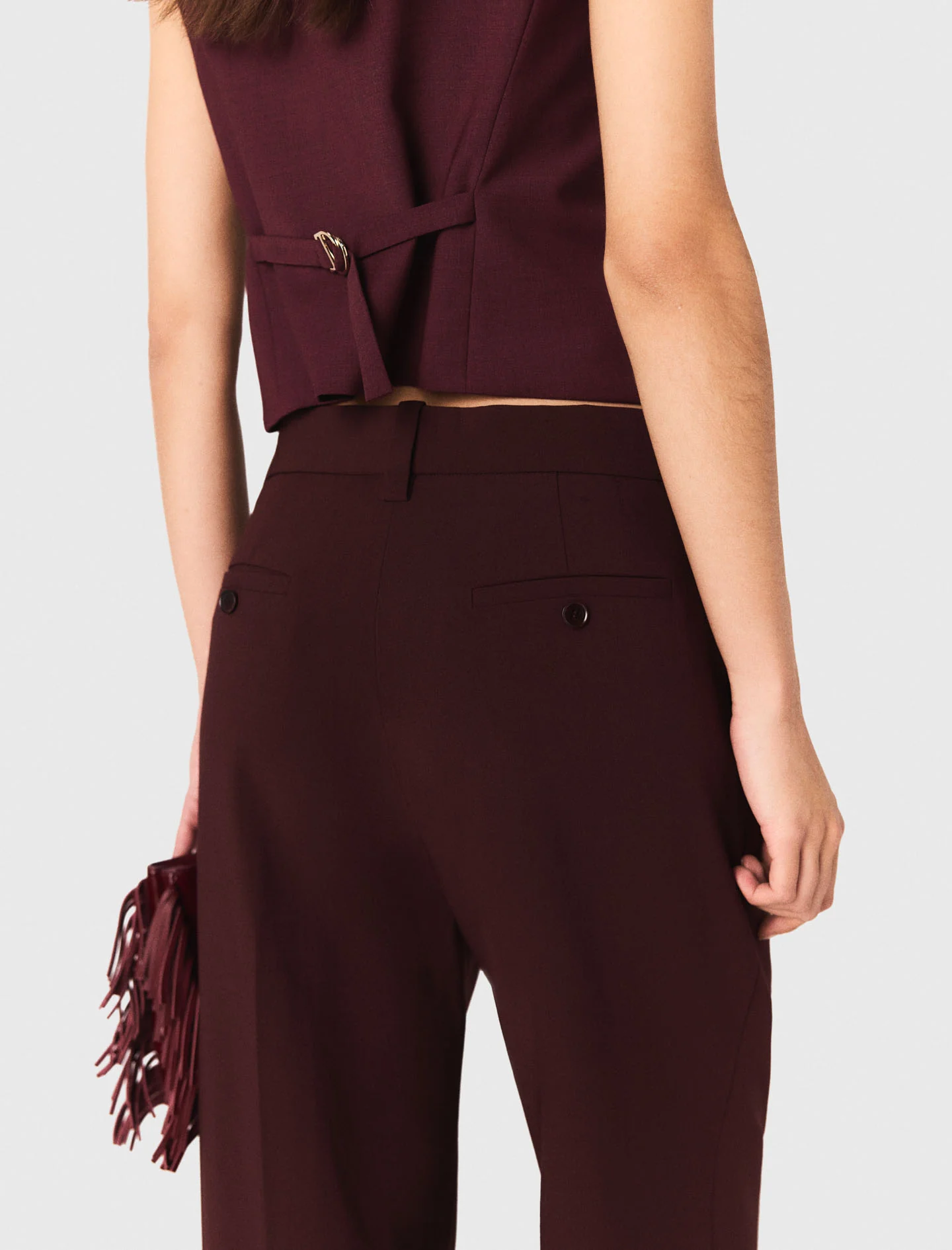 Suit trousers Burgundy - Image 7