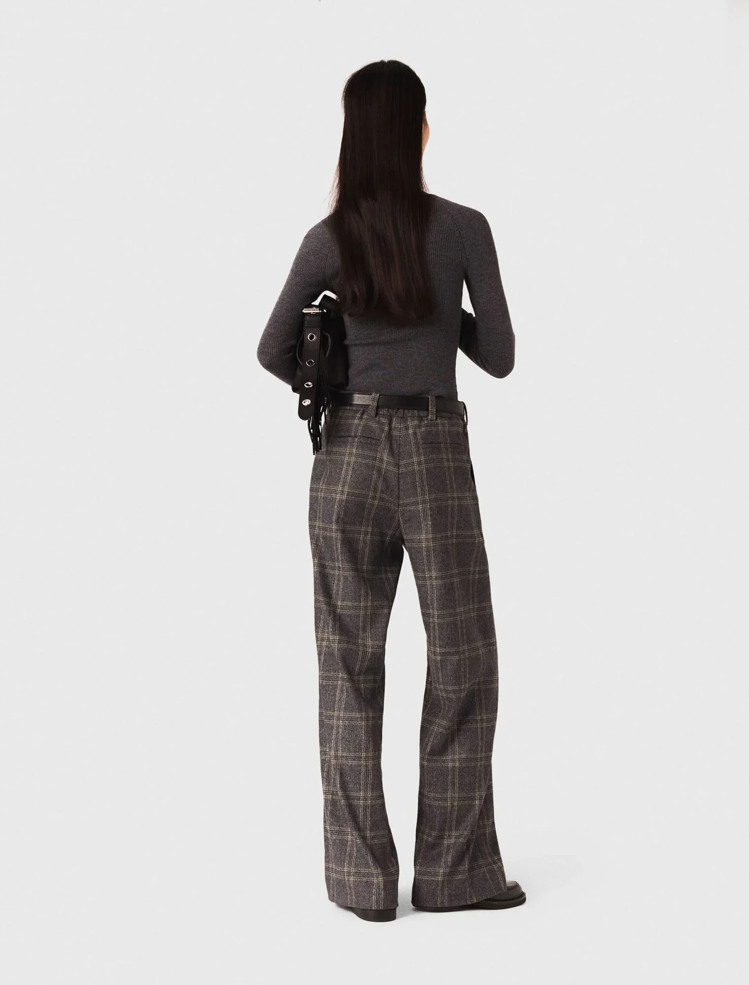 Checked suit trousers Grey - Image 2