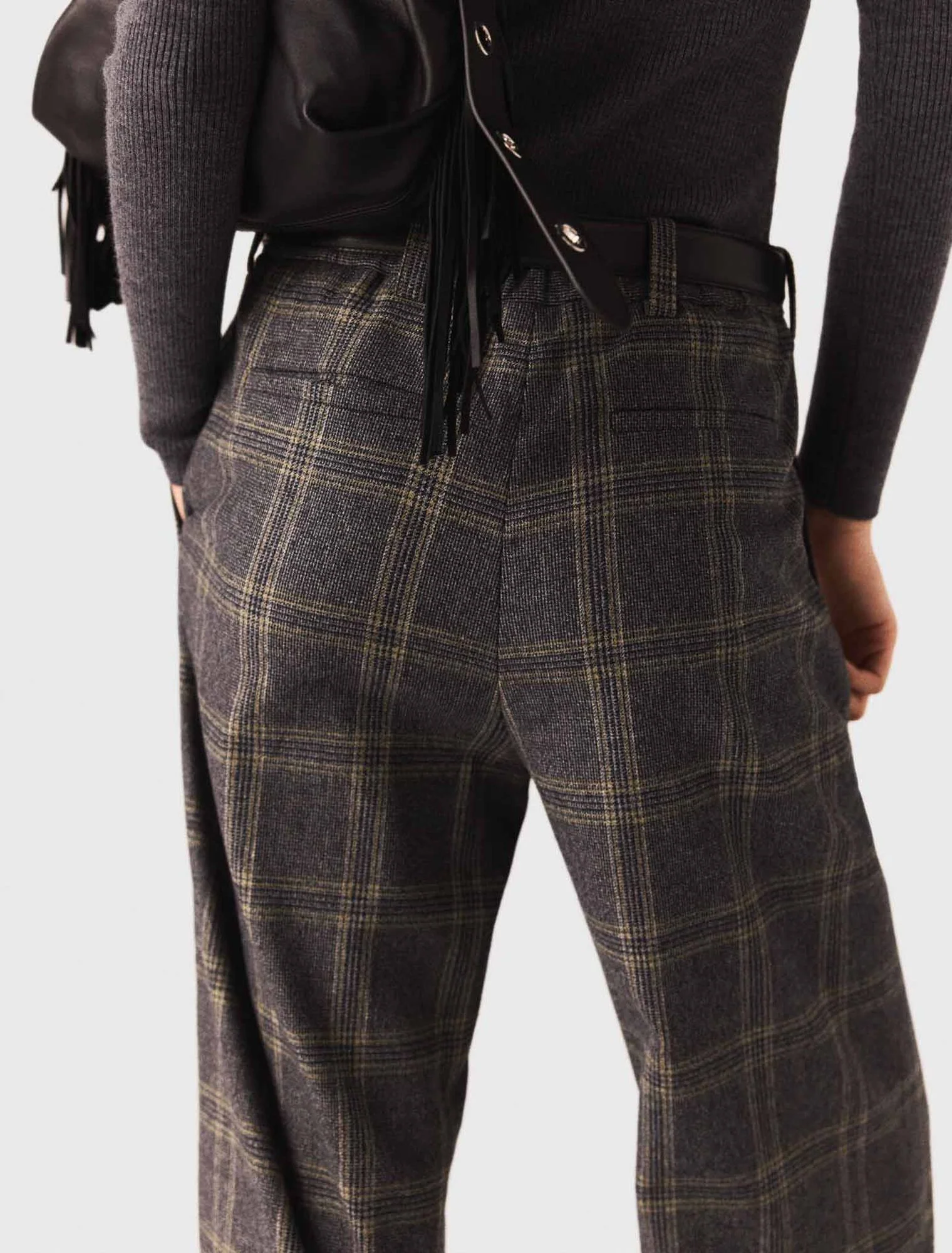 Checked suit trousers Grey - Image 6