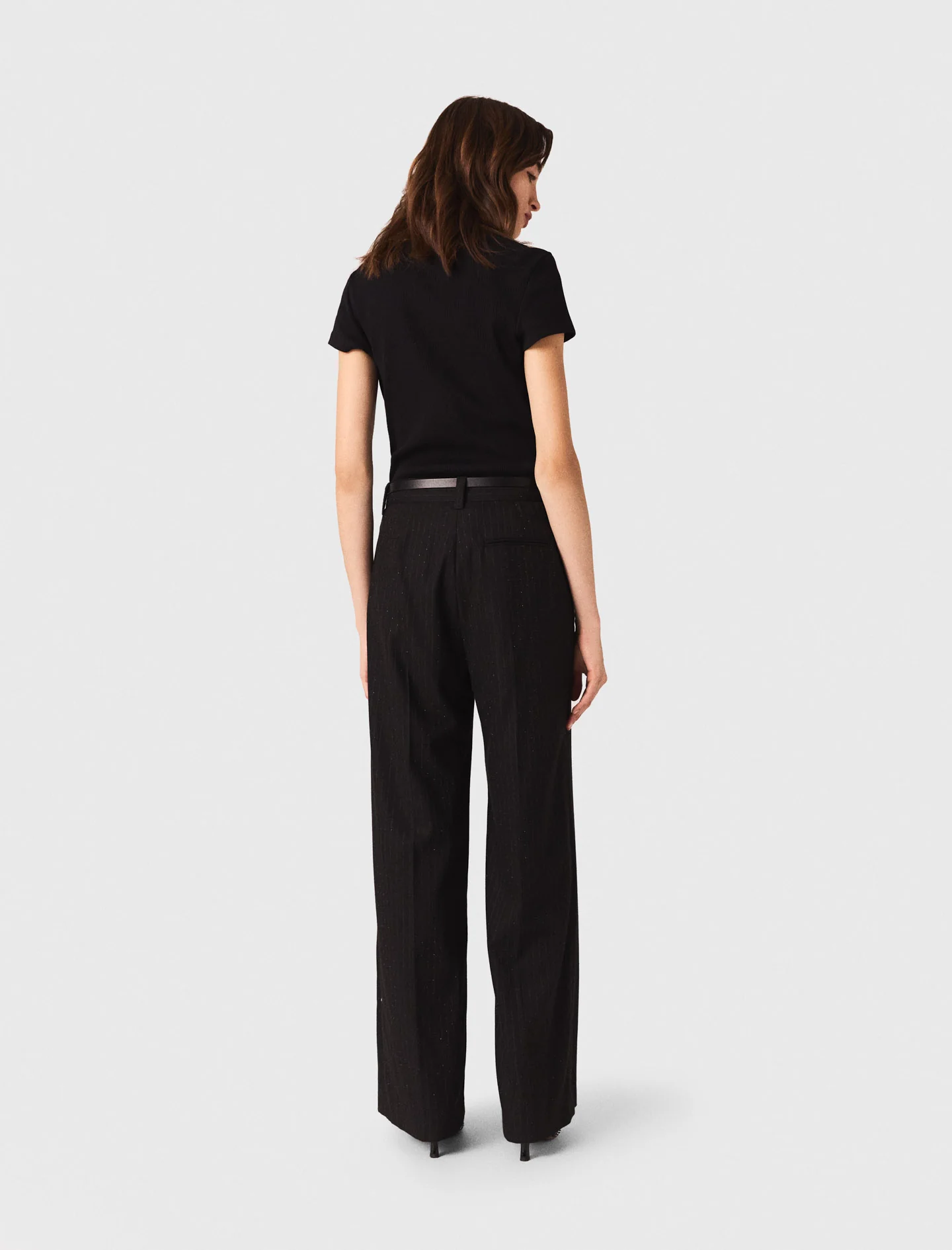 Rhinestone suit trousers Black - Image 3