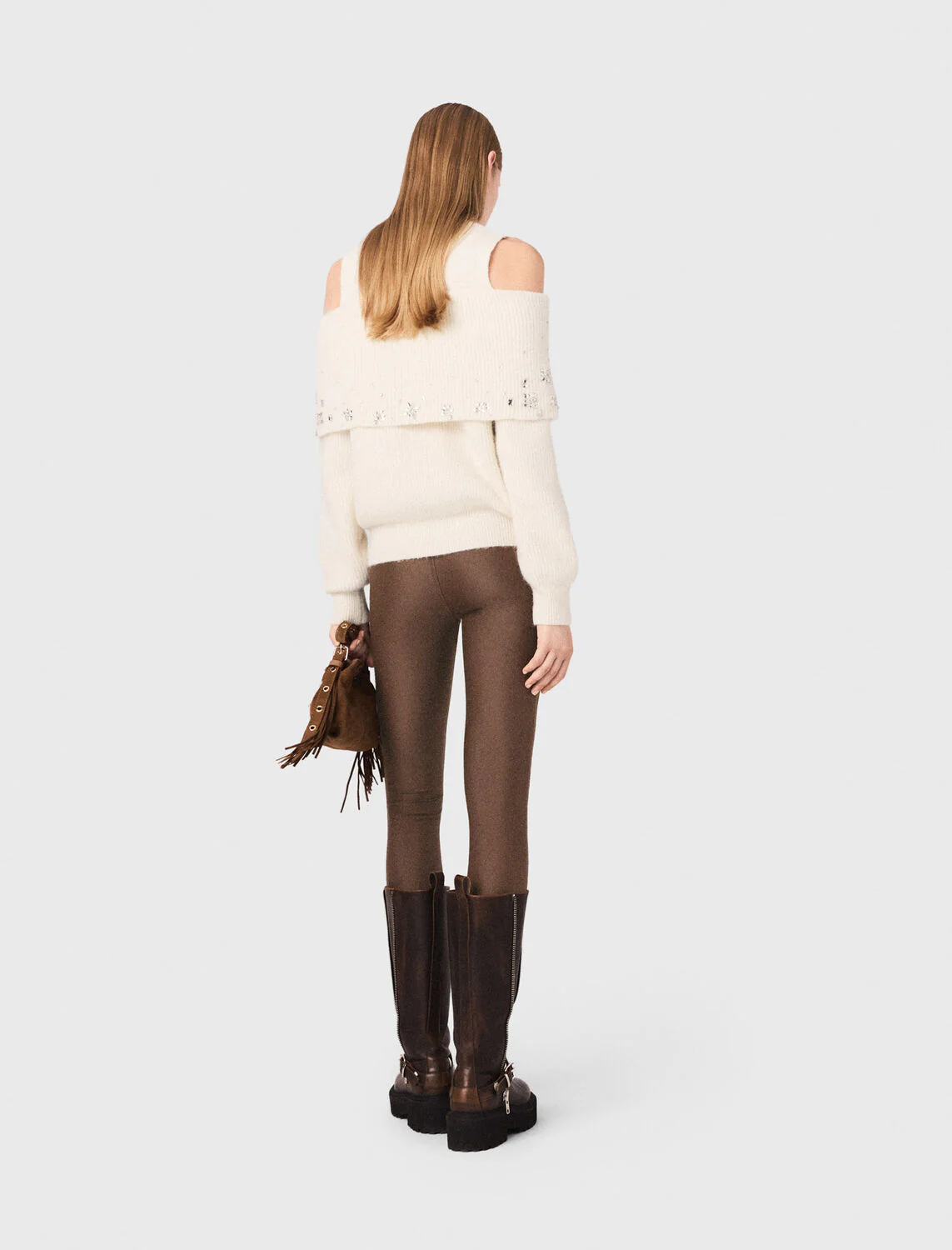 Jersey leggings Dark Brown - Image 2