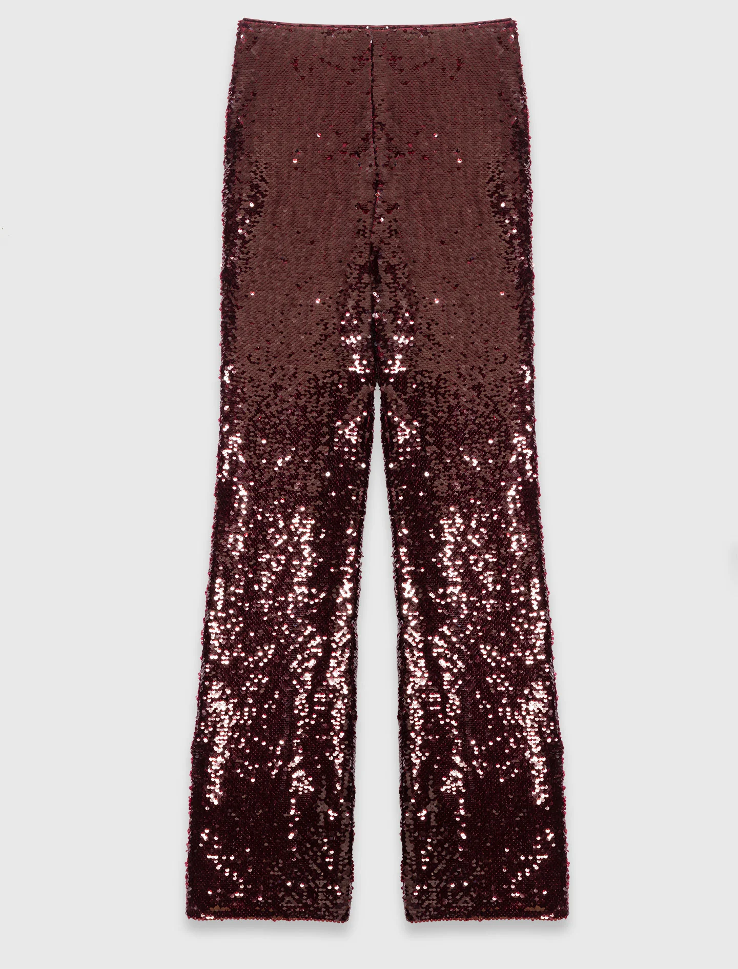 Sequin-embroidered trousers Burgundy - Image 7