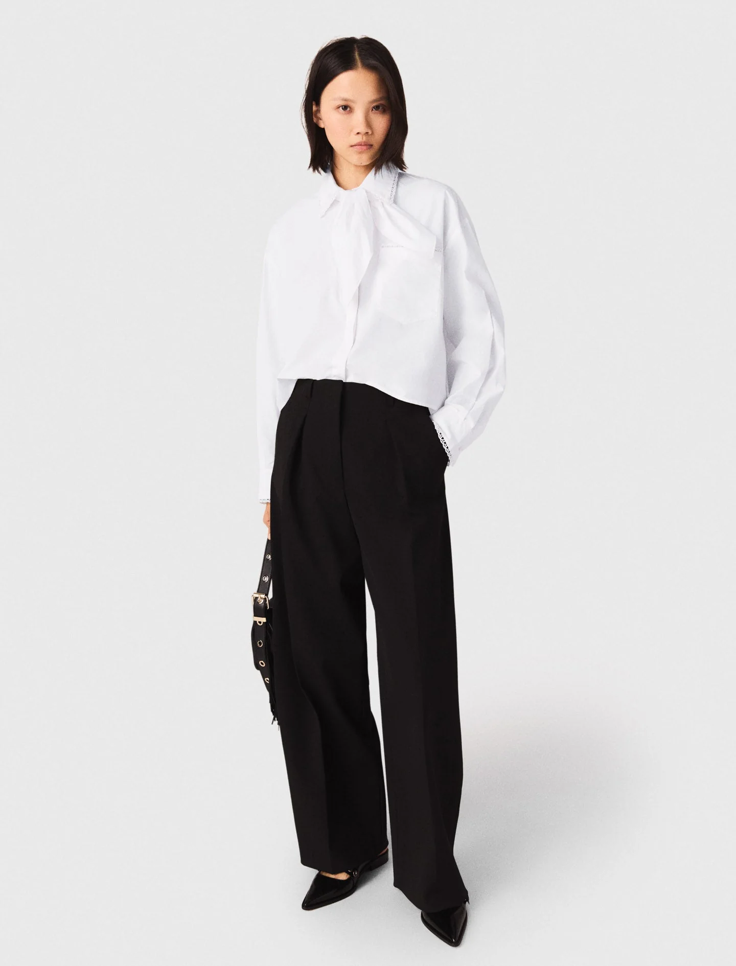 Balloon Suit Trousers Black - Image 4