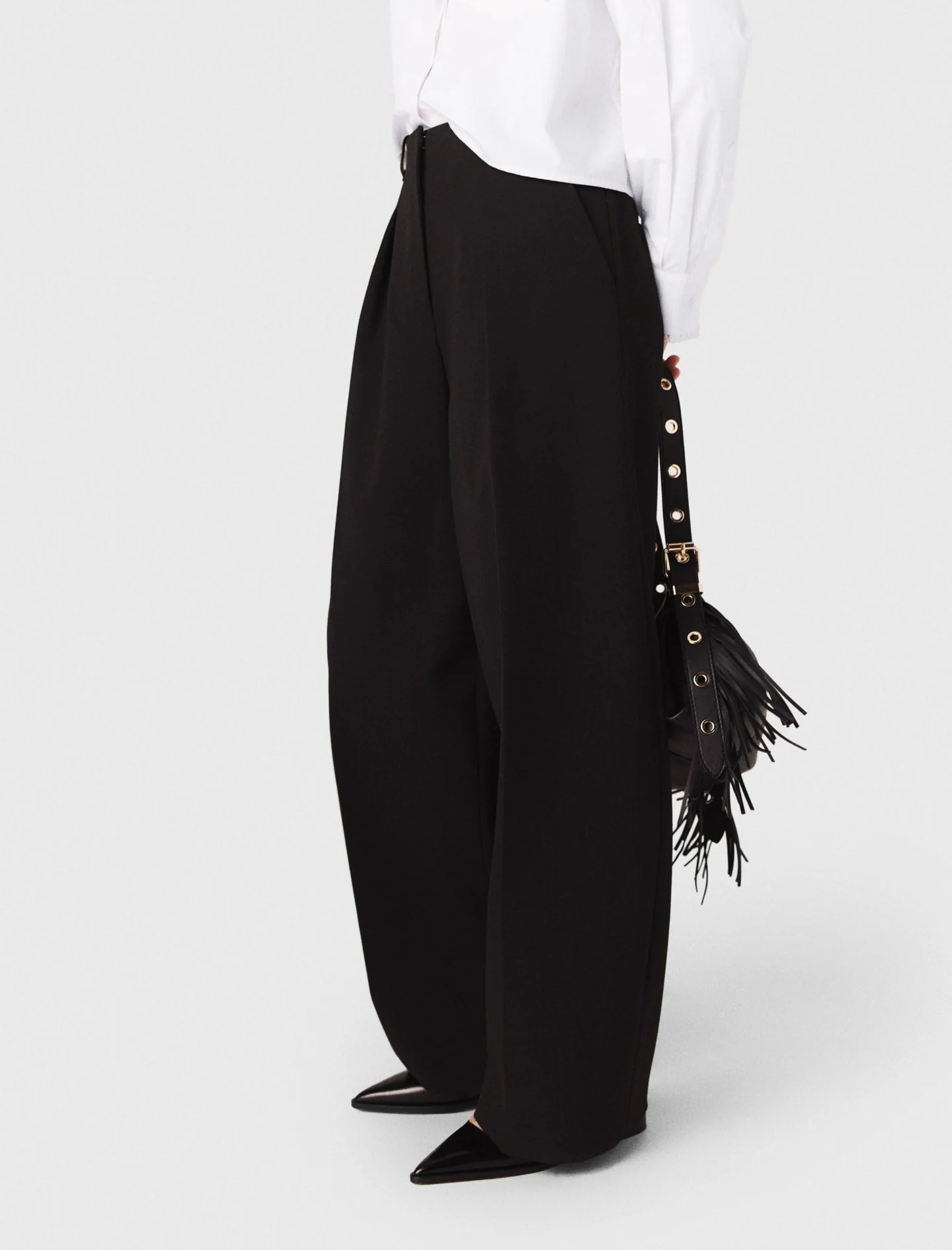 Balloon Suit Trousers Black - Image 5