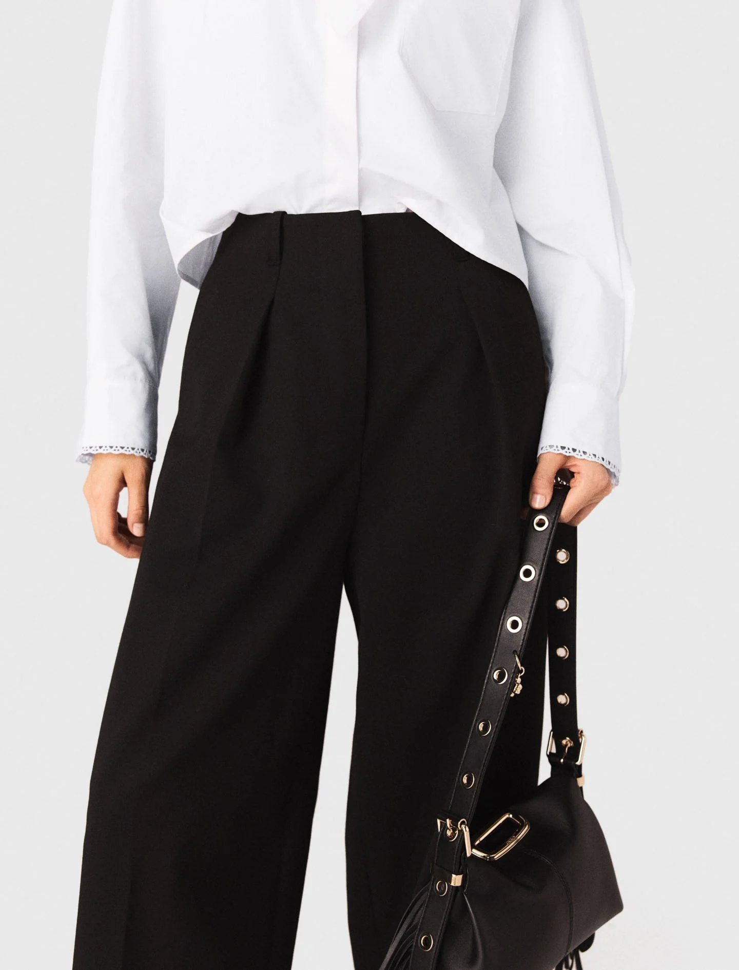 Balloon Suit Trousers Black - Image 6