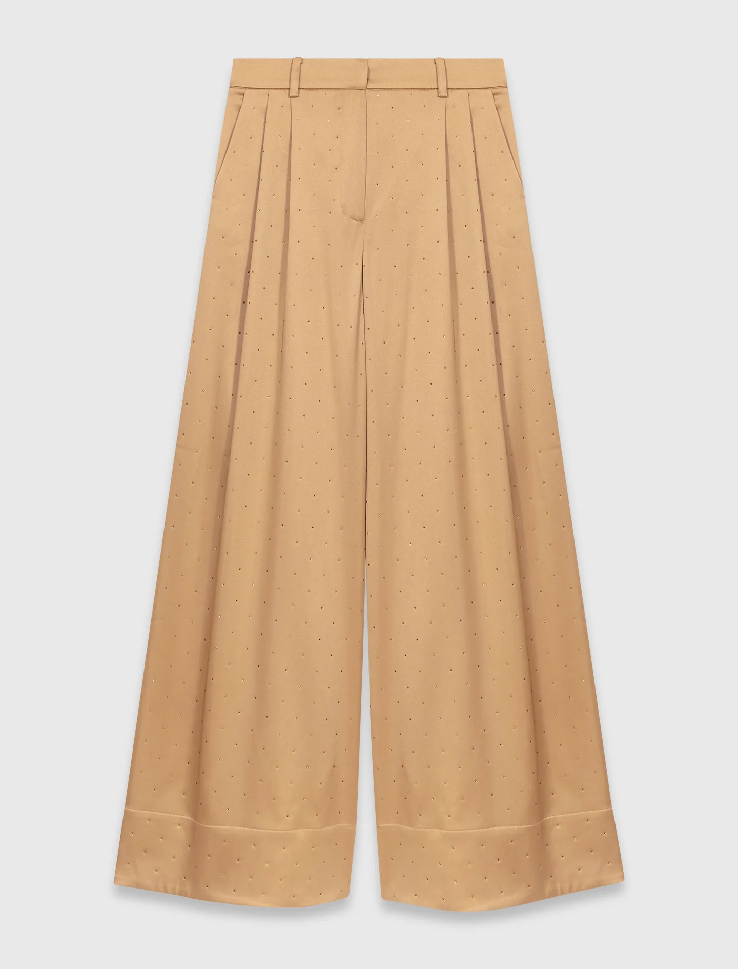 Rhinestone satin trousers - Image 7
