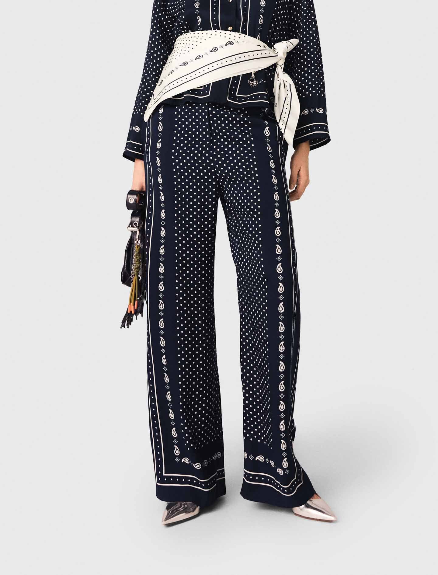 Printed fluid trousers - Image 5