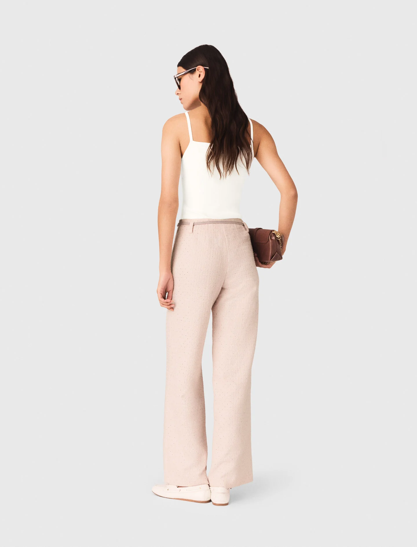 Tweed Trousers Pink - Image 4