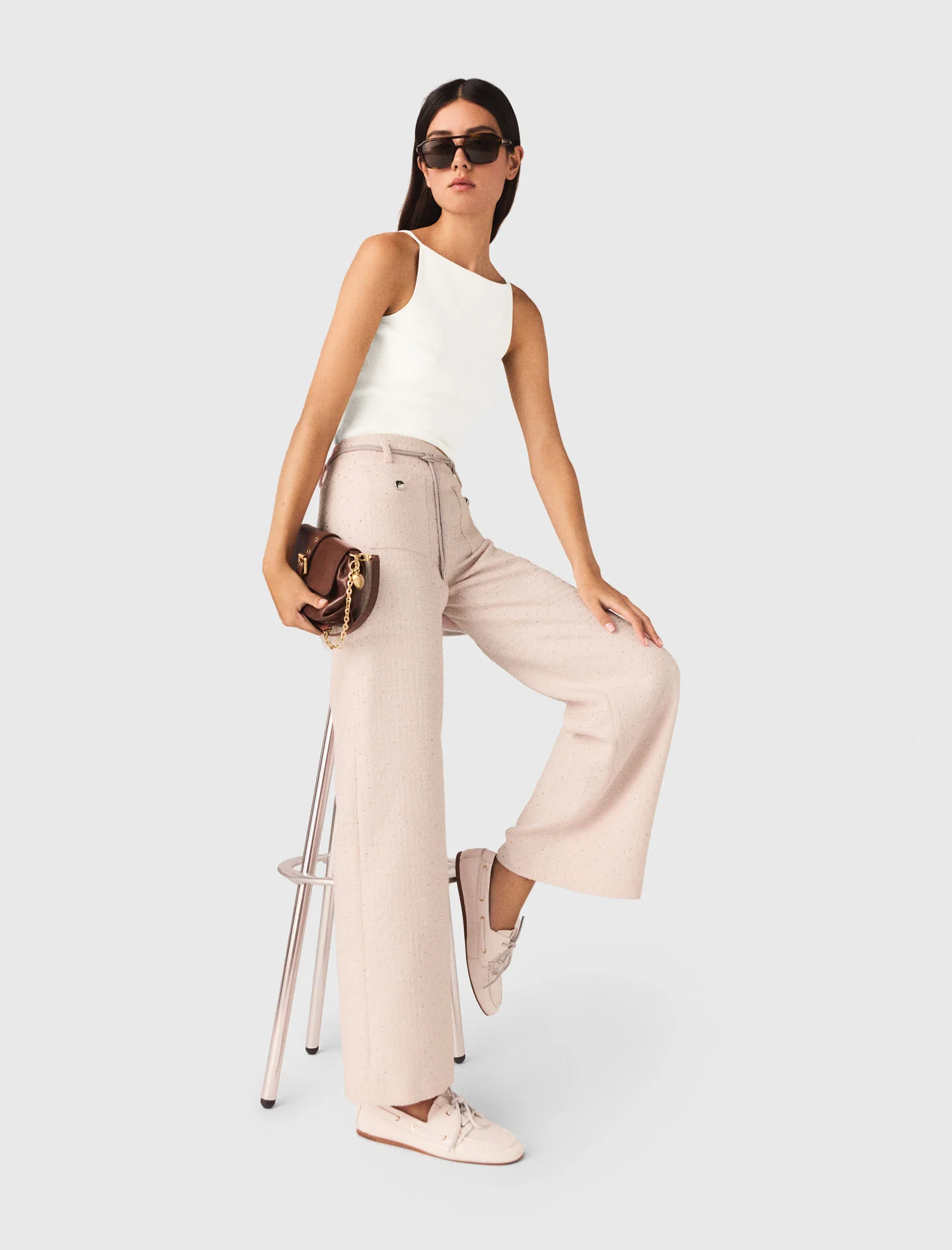 Tweed Trousers Pink - Image 5