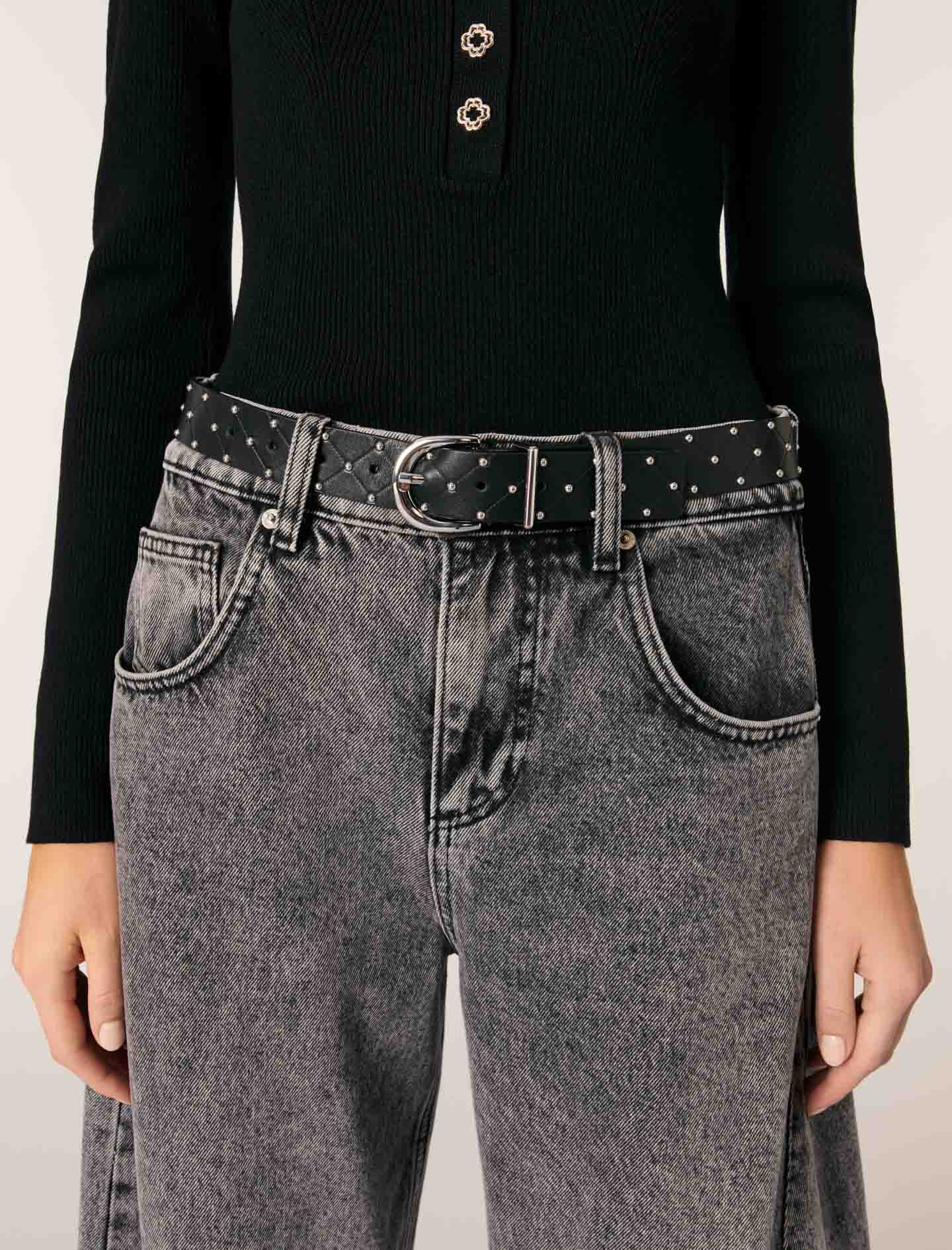 Scoop neck top Black - Image 6