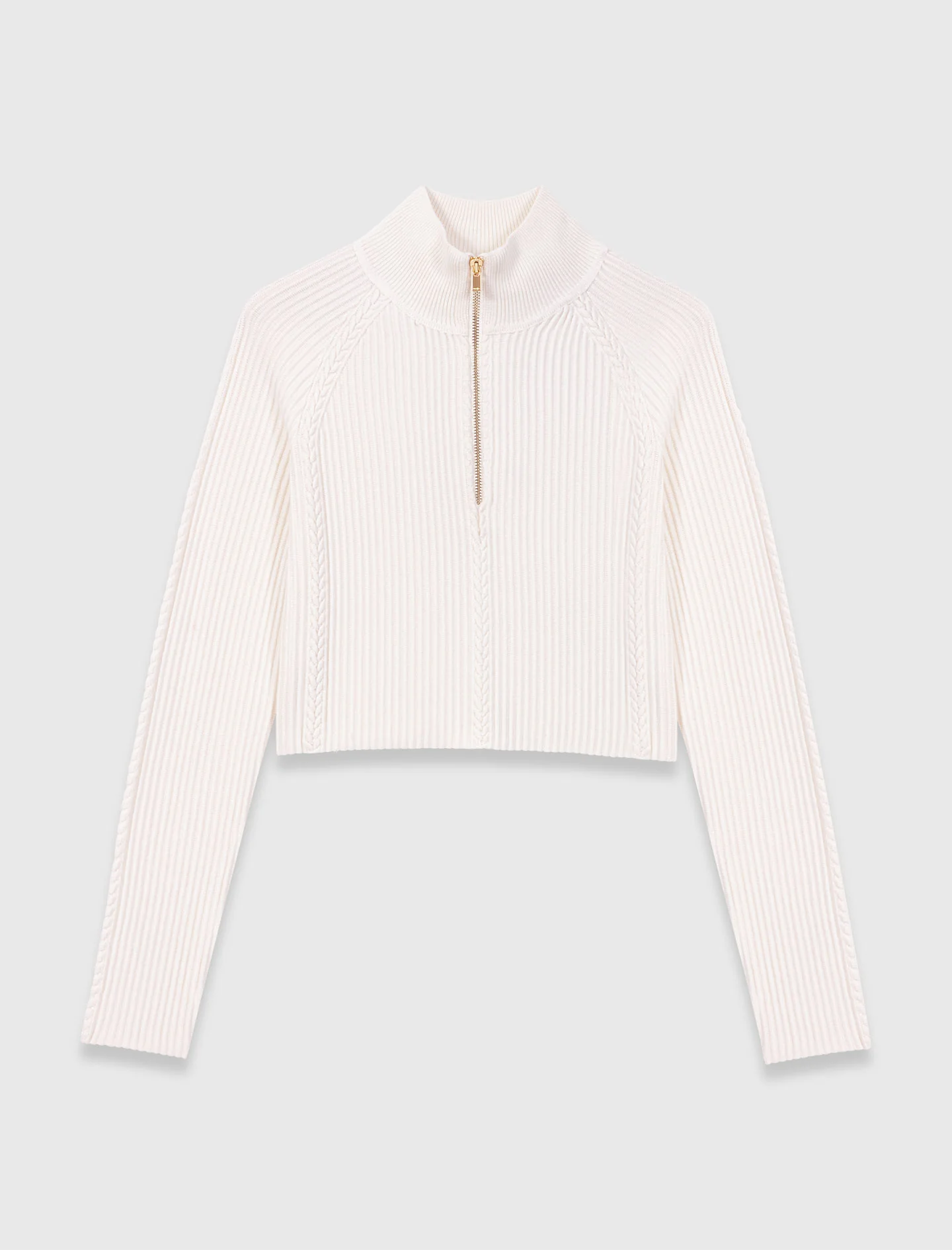 High-neck jumper Ecru - Image 7