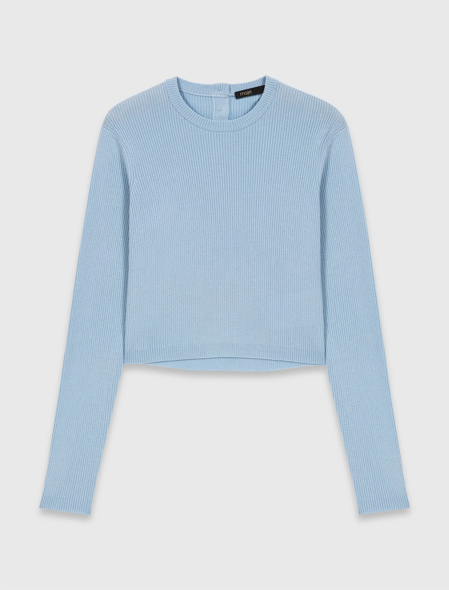 Jewel-Button Back Jumper Blue Sky - Image 9