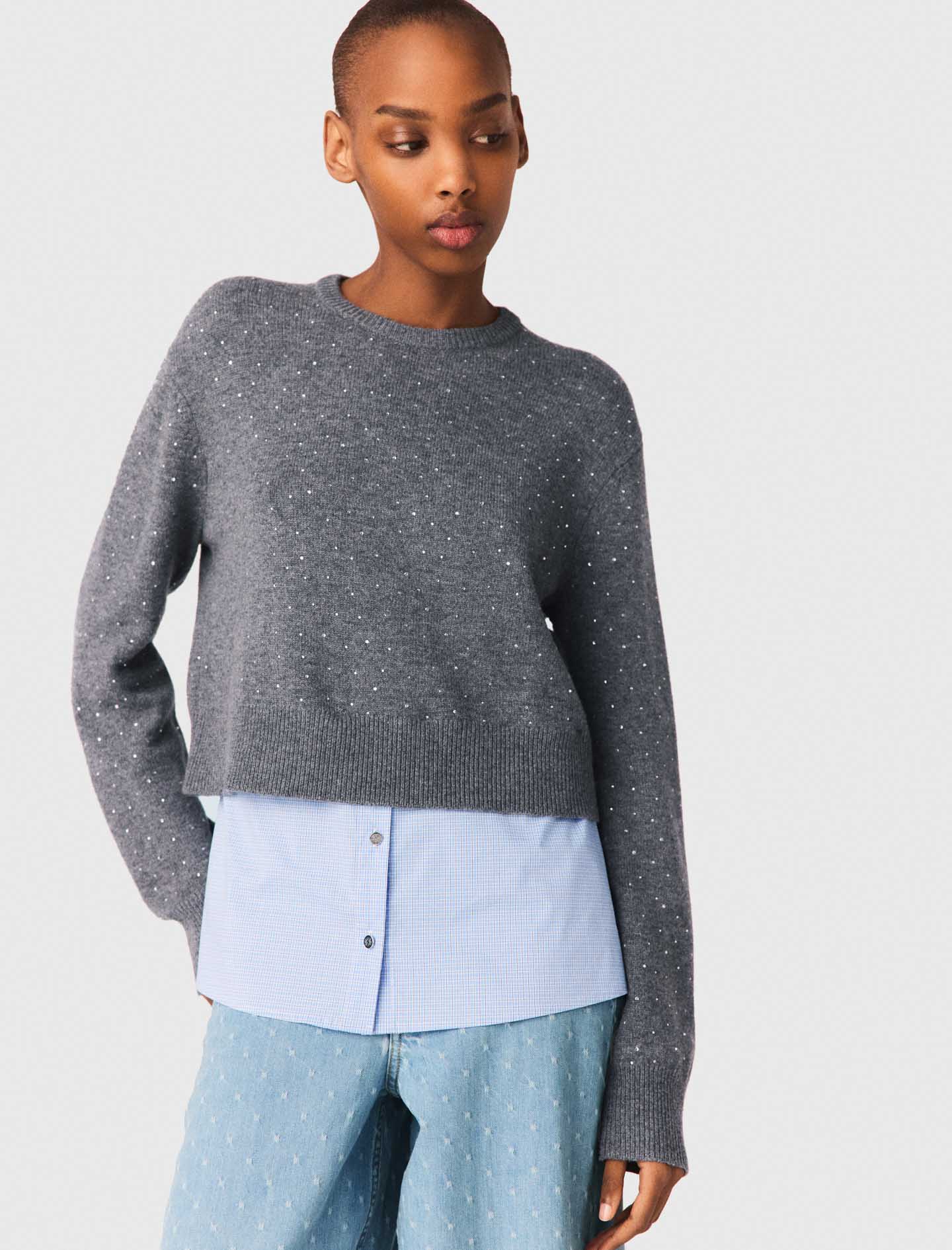 Removable rhinestone trim jumper - Image 5