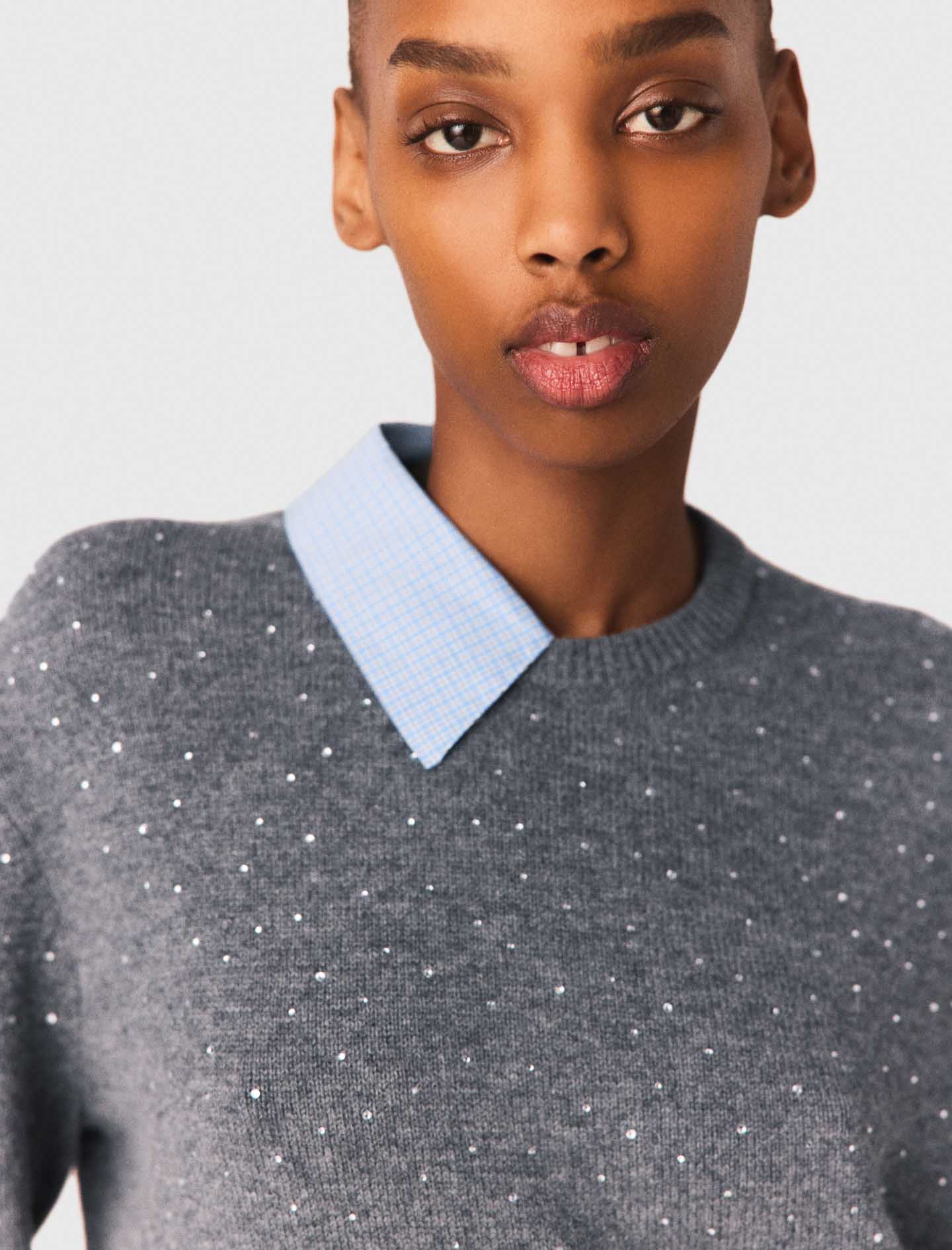Removable rhinestone trim jumper - Image 7