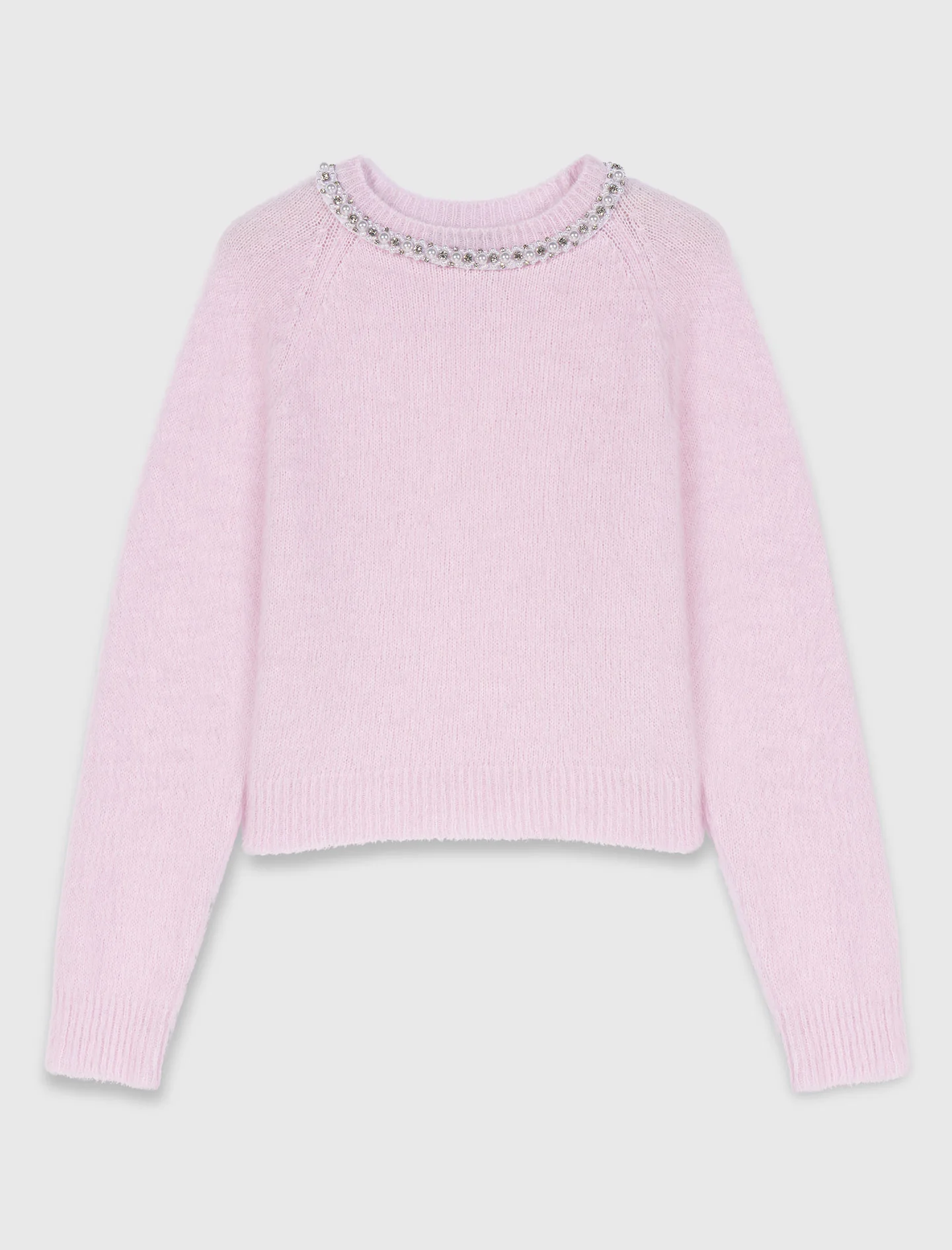 Removable Jewel Collar Jumper Pink - Image 8