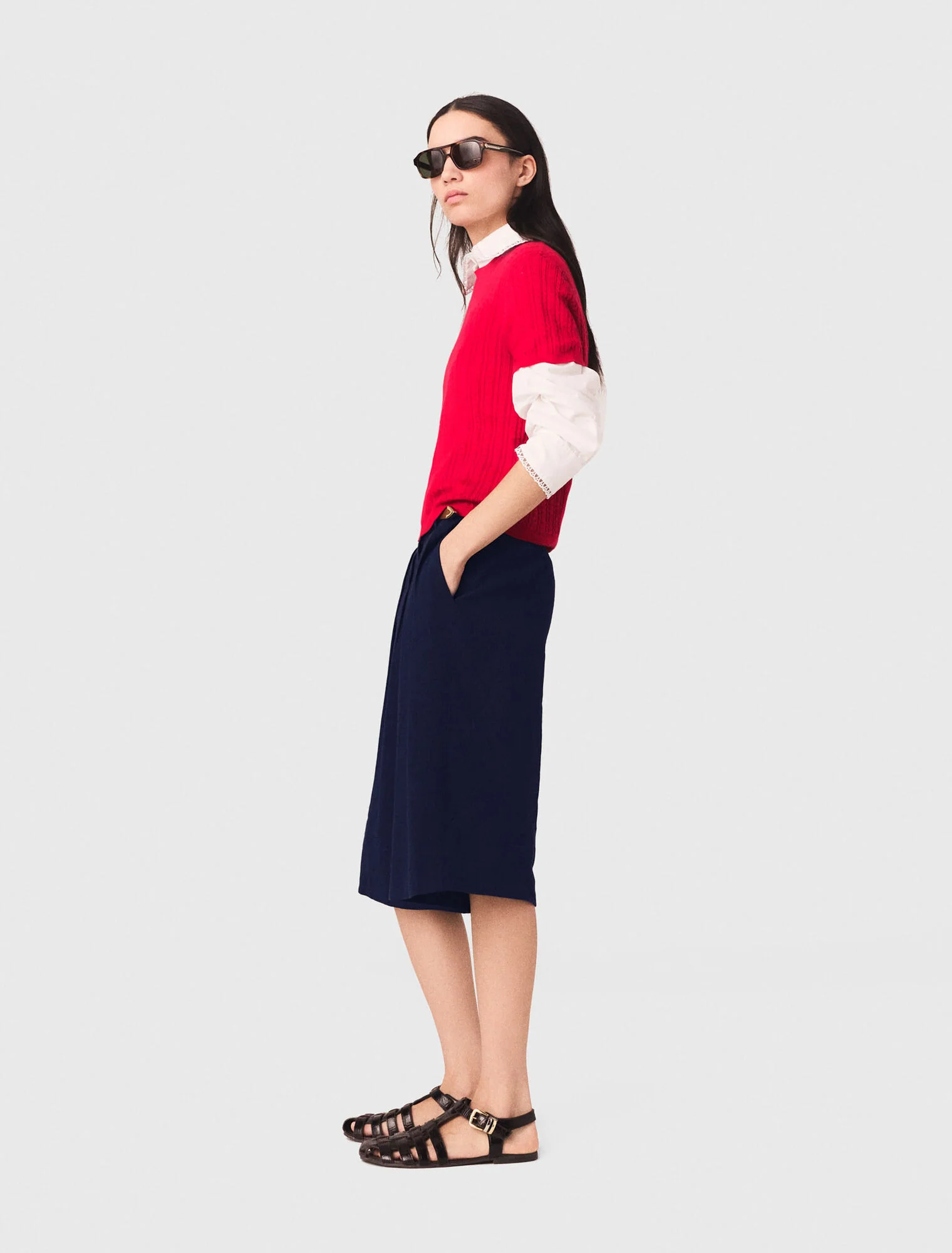 Round-Neck Jumper Red - Image 2