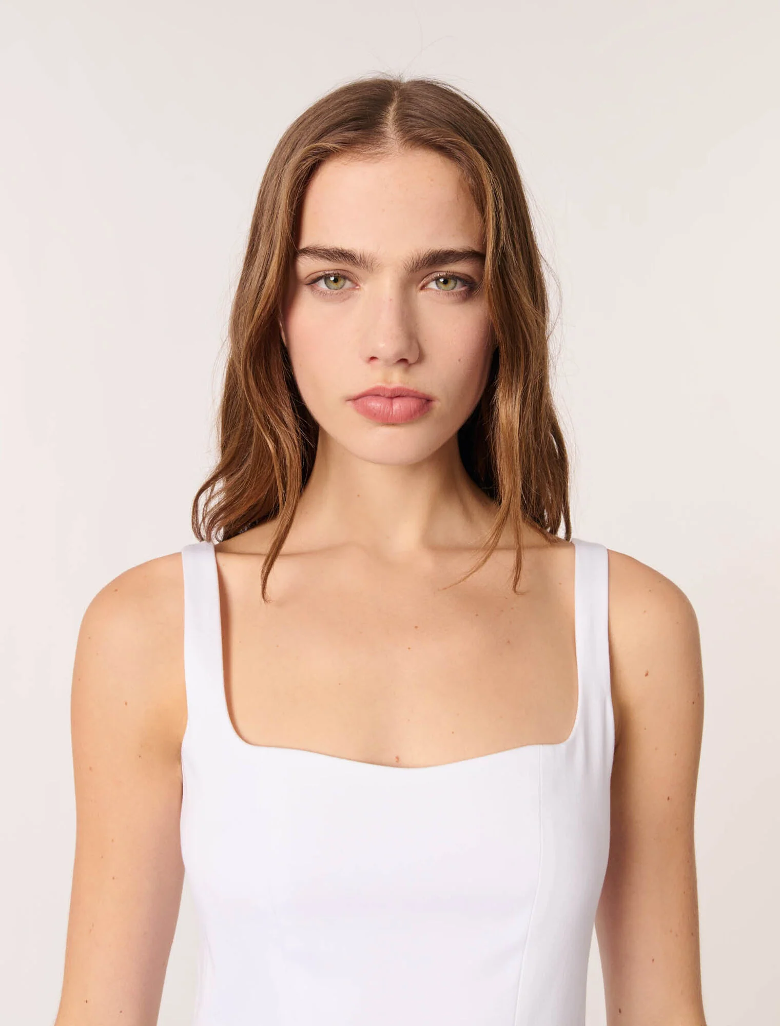 Short cotton dress White - Image 4
