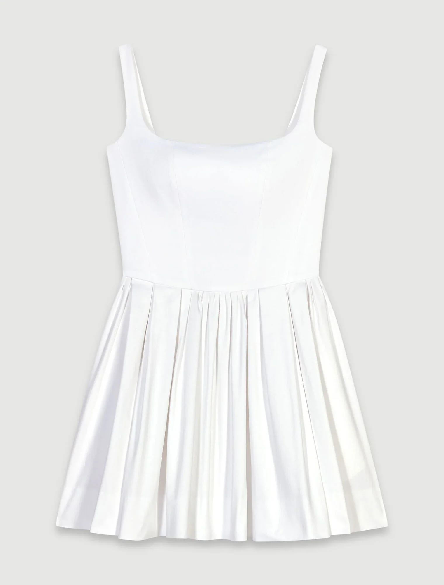 Short cotton dress White - Image 7