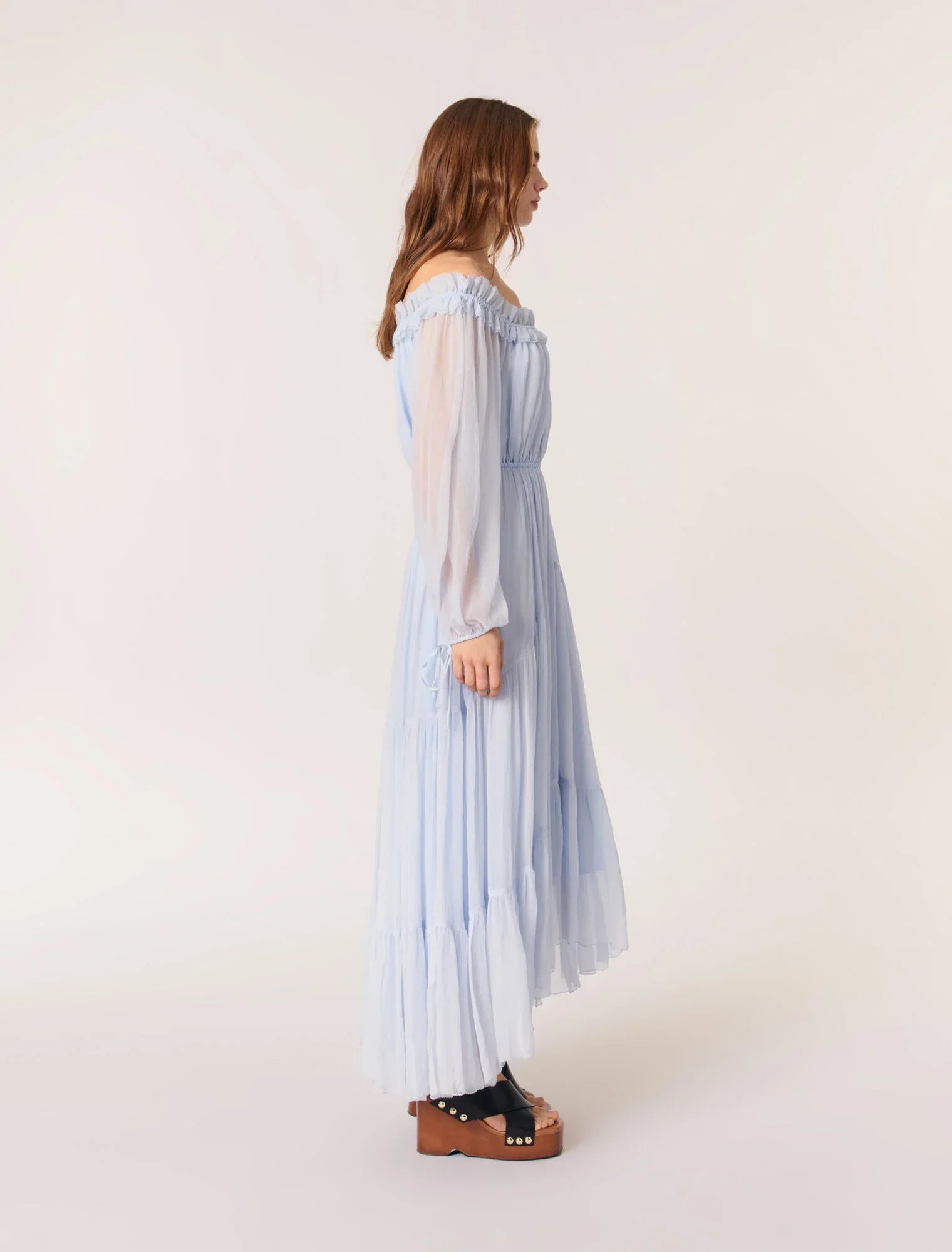 Chiffon maxi dress Blue Sky - Image 2